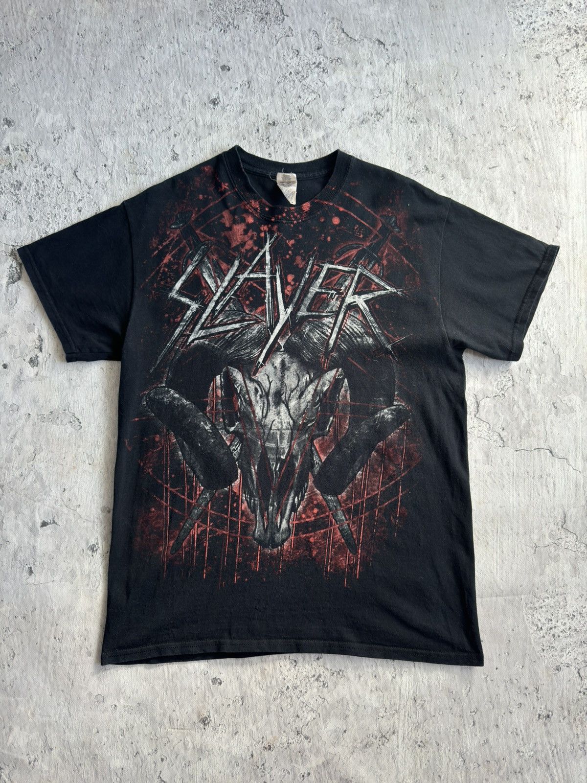 Band Tees × Slayer × Vintage 2002 SLAYER Metal Band T Shirt Tee Size US M / EU 48-50 / 2 - 1 Thumbnail