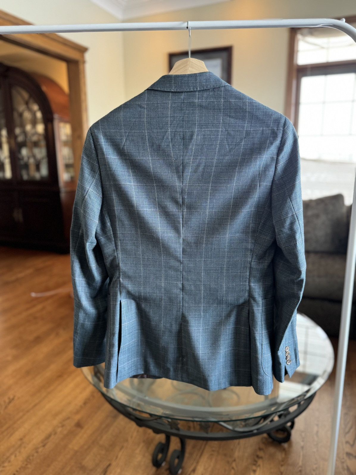 Jack Victor Jack Victor Green/Brown Check Sport Coat Size 38R - 2 Thumbnail