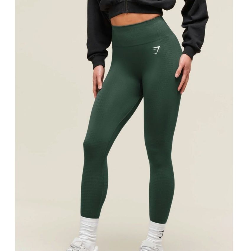 Gymshark Gymshark Vital Leggings 2 Pair Lot Dark Green XS Womens Blue Size 26" / US 2 / IT 38 - 7 Thumbnail
