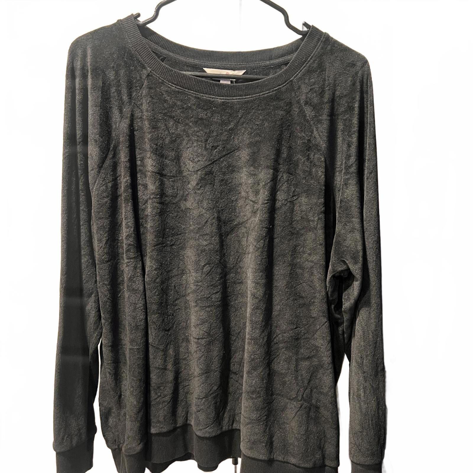 Unknown London Woman's Black Long Sleeve Sweatshirt Size 3XL / US 20-22 - 5 Thumbnail