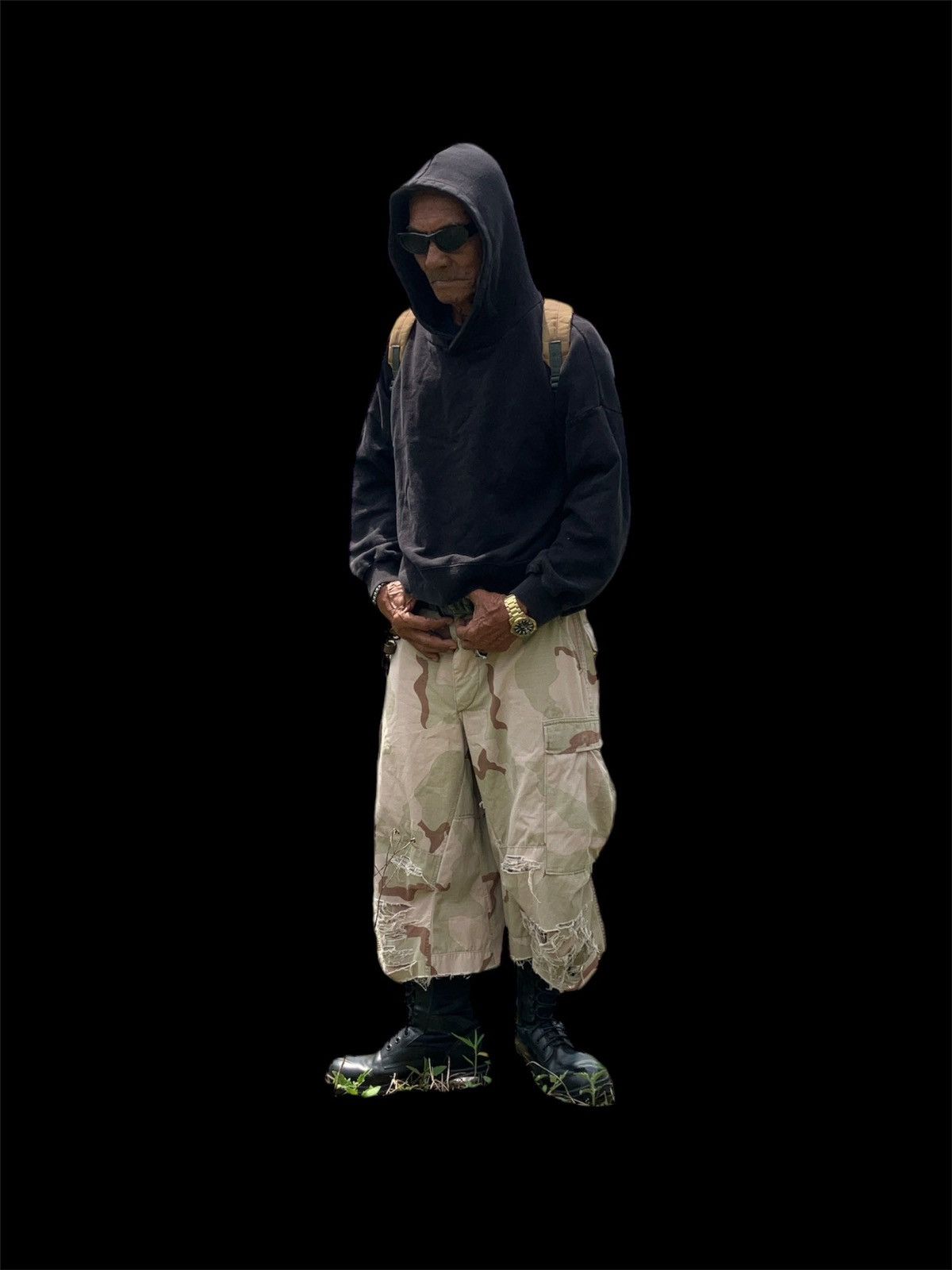 Designer custom shorts Vintage desert camouflage military pants 1990’ Size US 34 / EU 50 - 8 Thumbnail