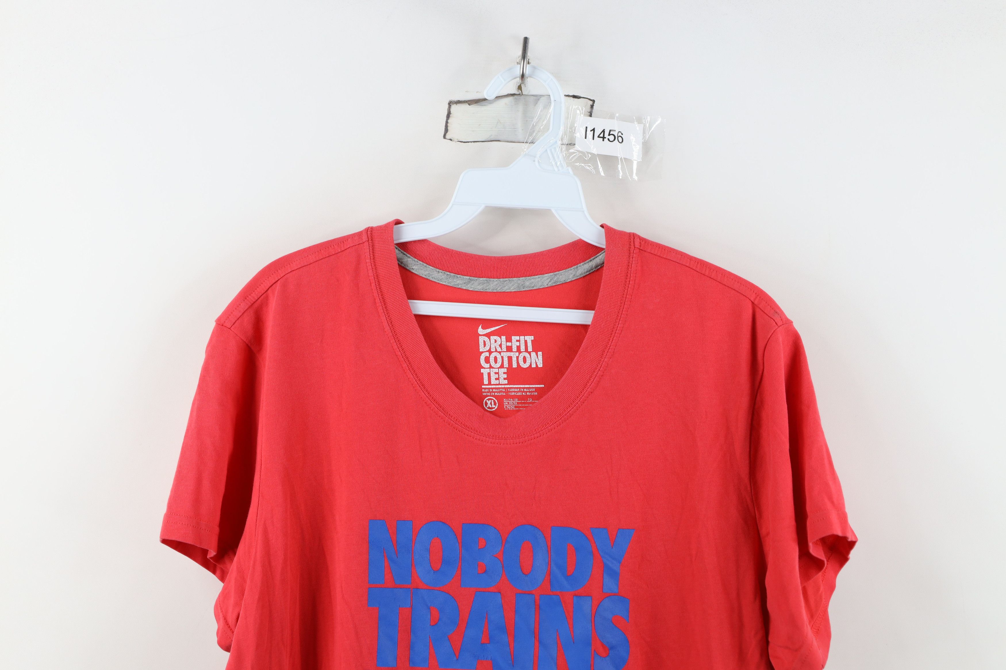 Nike Vintage Y2K Nike Center Swoosh Short Sleeve T-Shirt Pink Size XL / US 12-14 / IT 48-50 - 2 Thumbnail