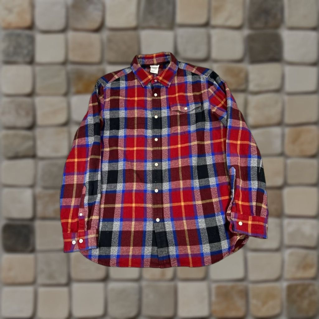 The North Face The North Face Button-Up Flannel Shirt Mens L Blue Cotton Plaid Regular Pocketed Mens Size US L / EU 52-54 / 3 - 1 Thumbnail