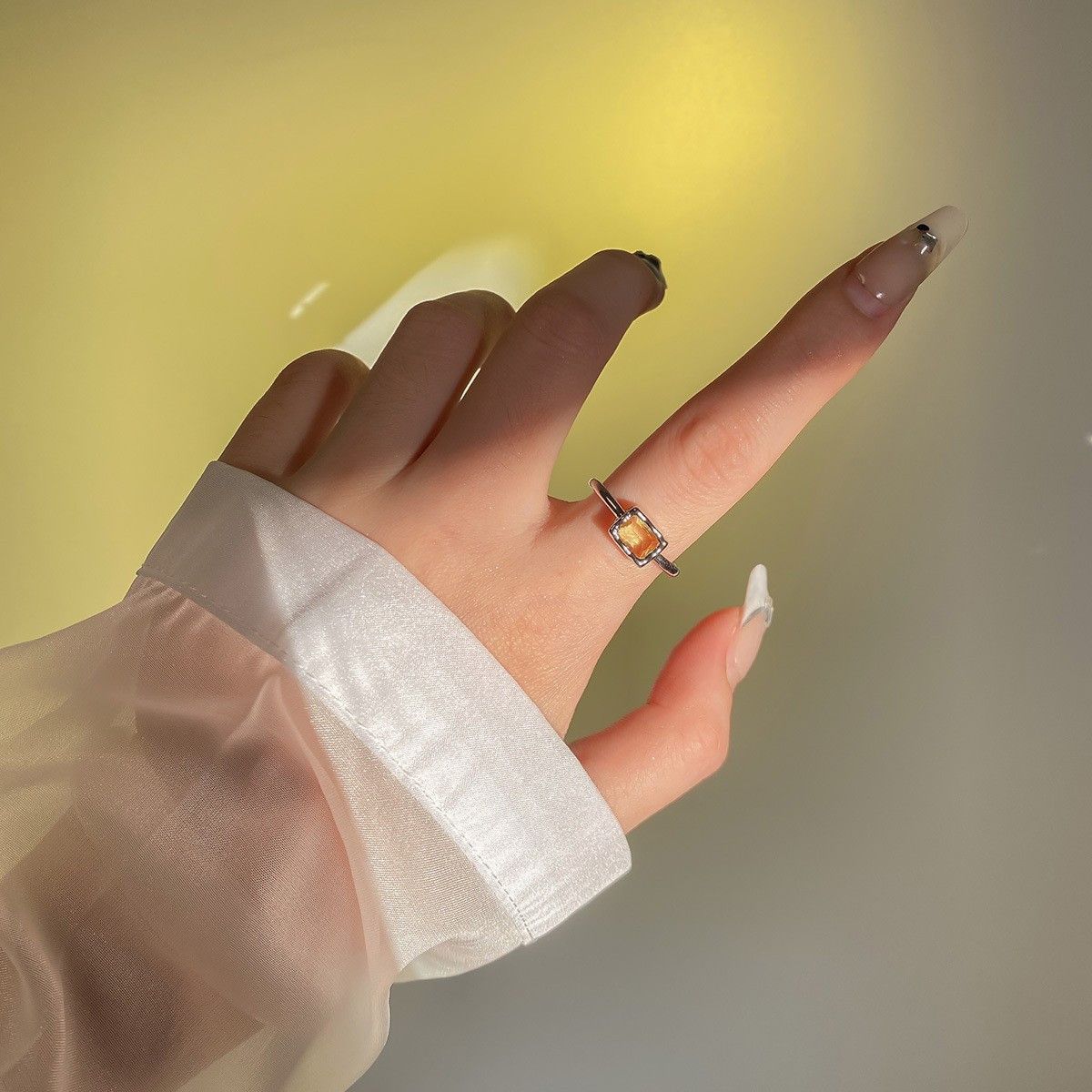 Jewelry Dark Jewelry Rings Open Size Chrome Ring (Size 7-13) Size ONE SIZE - 4 Thumbnail