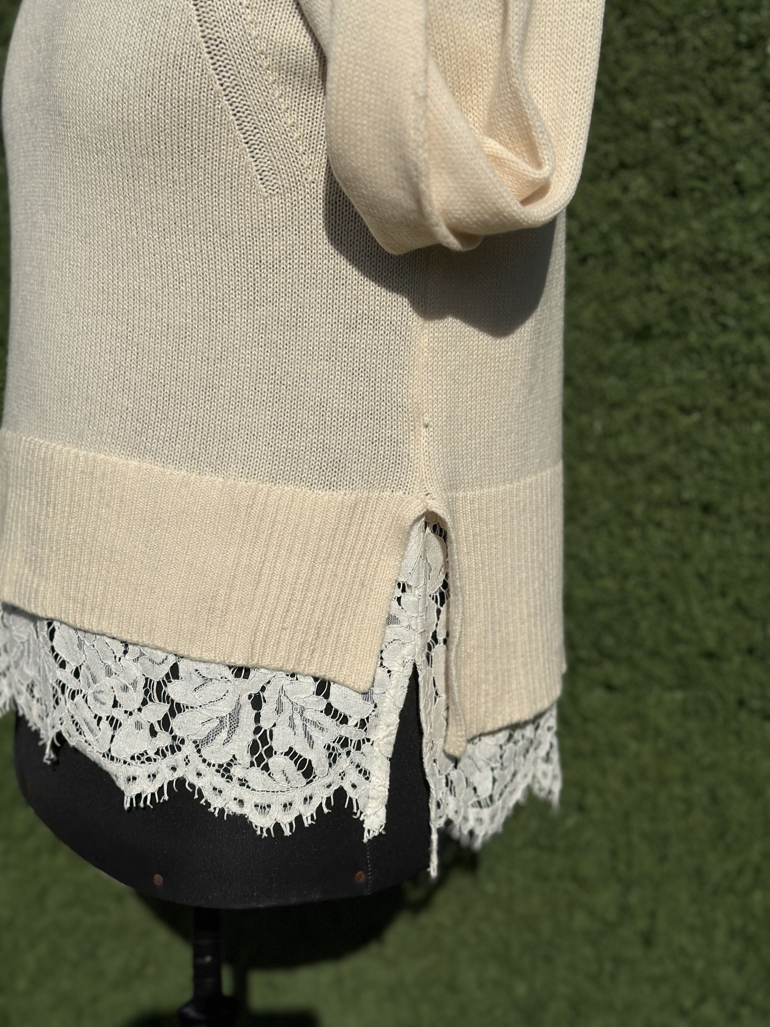 Brunello Cucinelli Brunello Cucinelli Cashmere Layered Back Knit Sweater M L Size L / US 10 / IT 46 - 11 Thumbnail