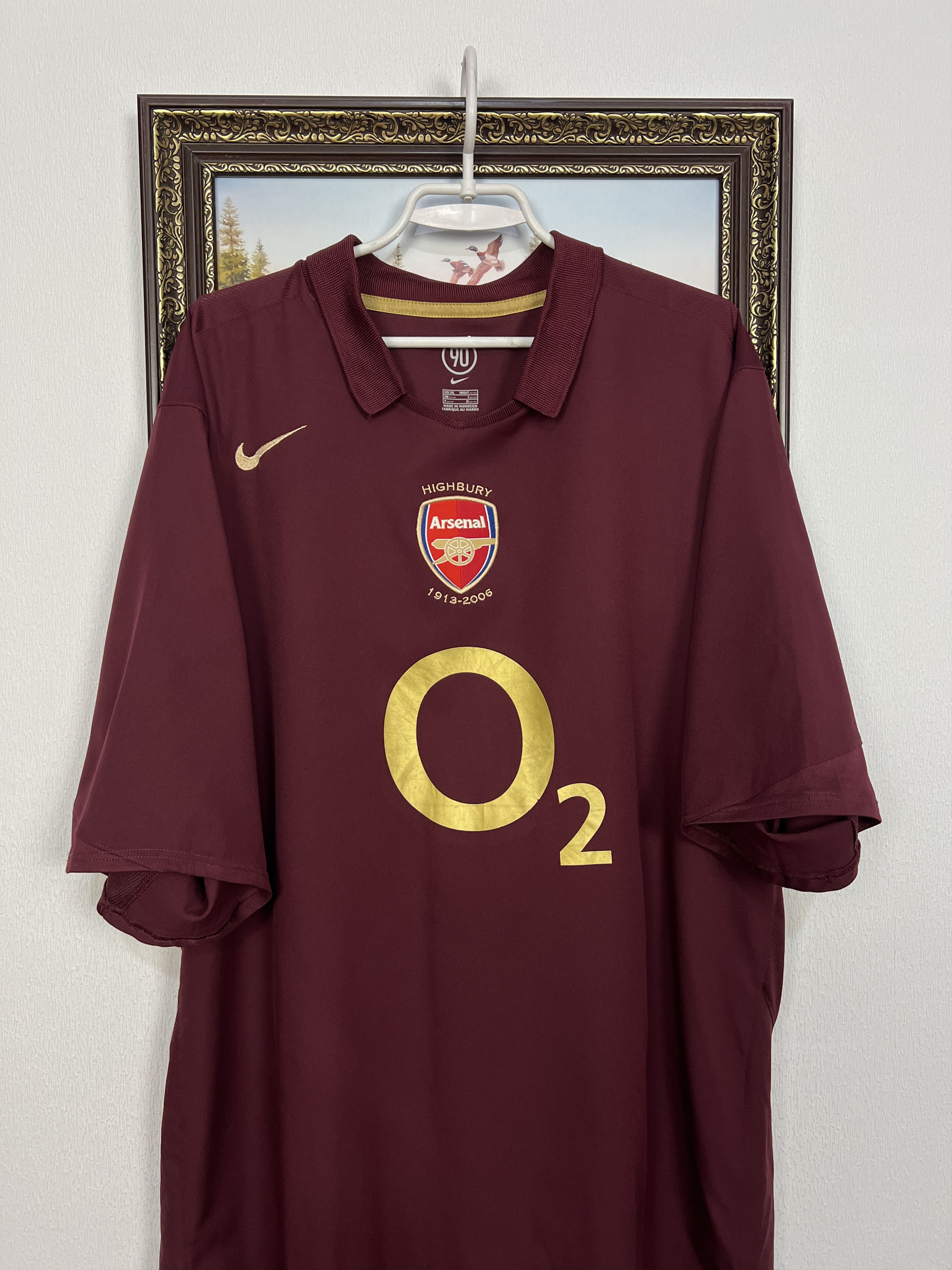 Nike Arsenal football shirt Soccer Jersey Trikot Highbury 3XL Size US XXL / EU 58 / 5 - 2 Thumbnail