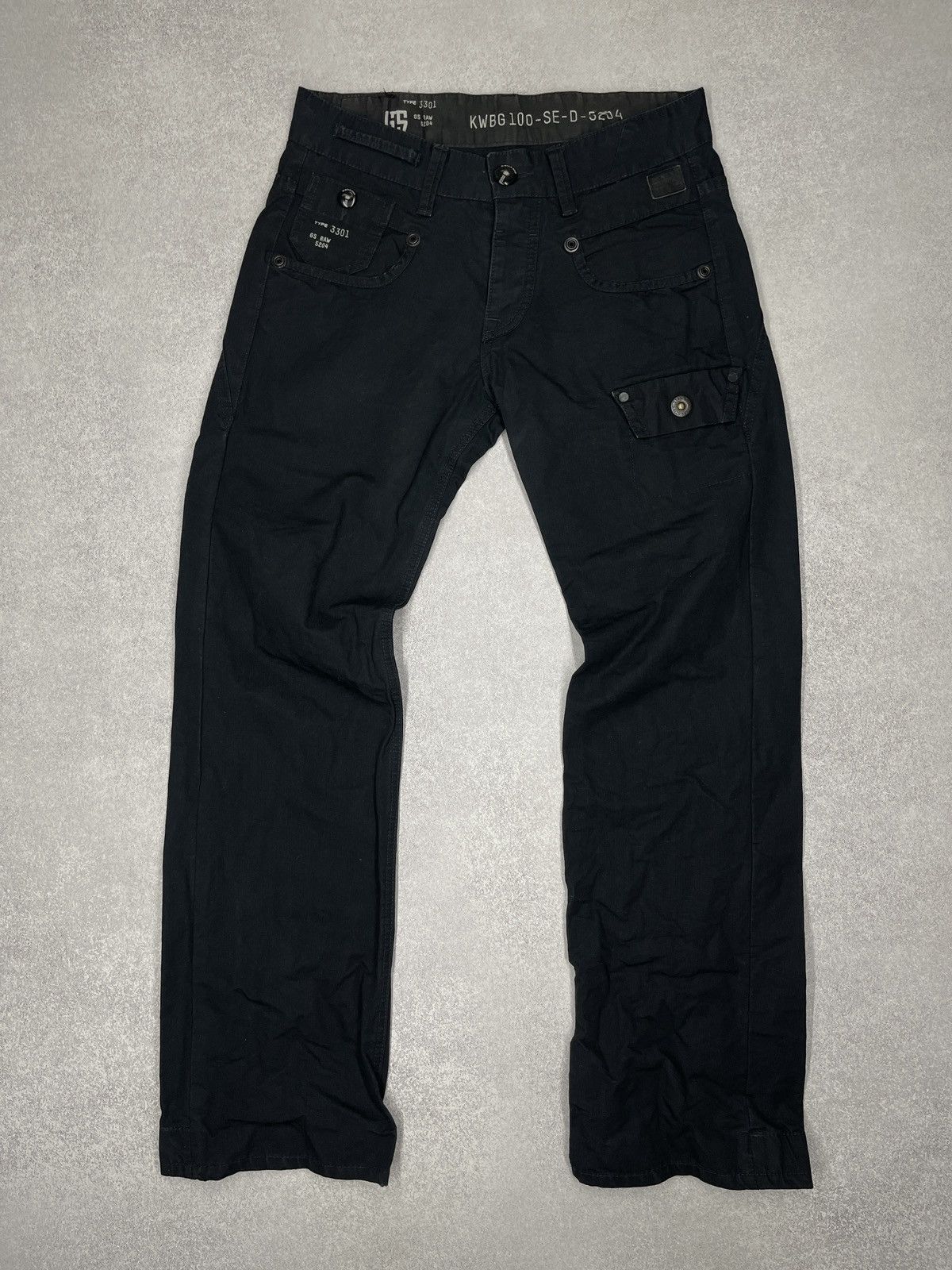G-Star G-Star Raw WP Parker Radar Cargo Pants Black Multipocket Size US 30 / EU 46 - 7 Thumbnail