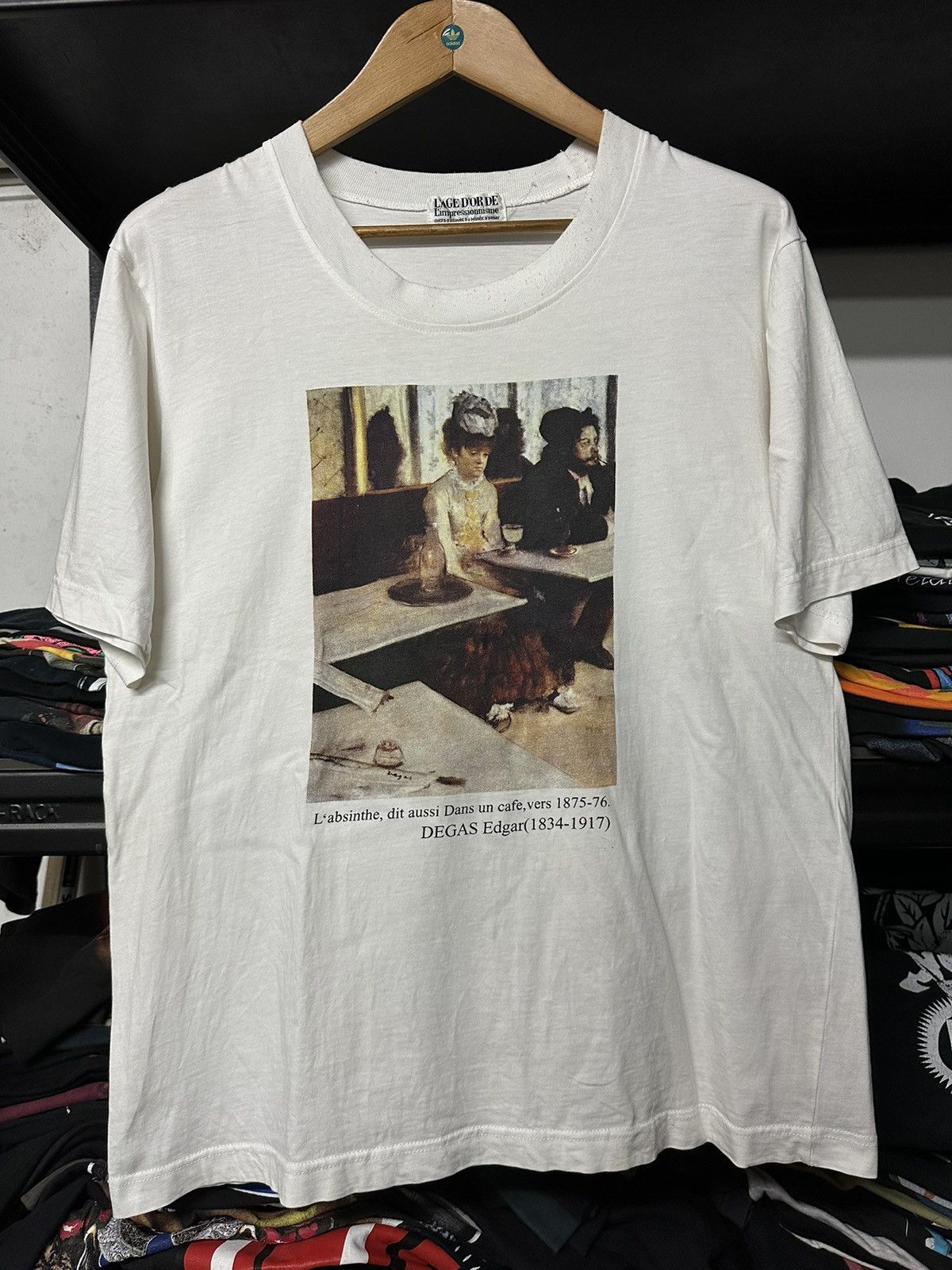 Arts & Science × Vintage Vintage 90s Artwork Degas Edgar Cafe Tee Size US L / EU 52-54 / 3 - 1 Thumbnail