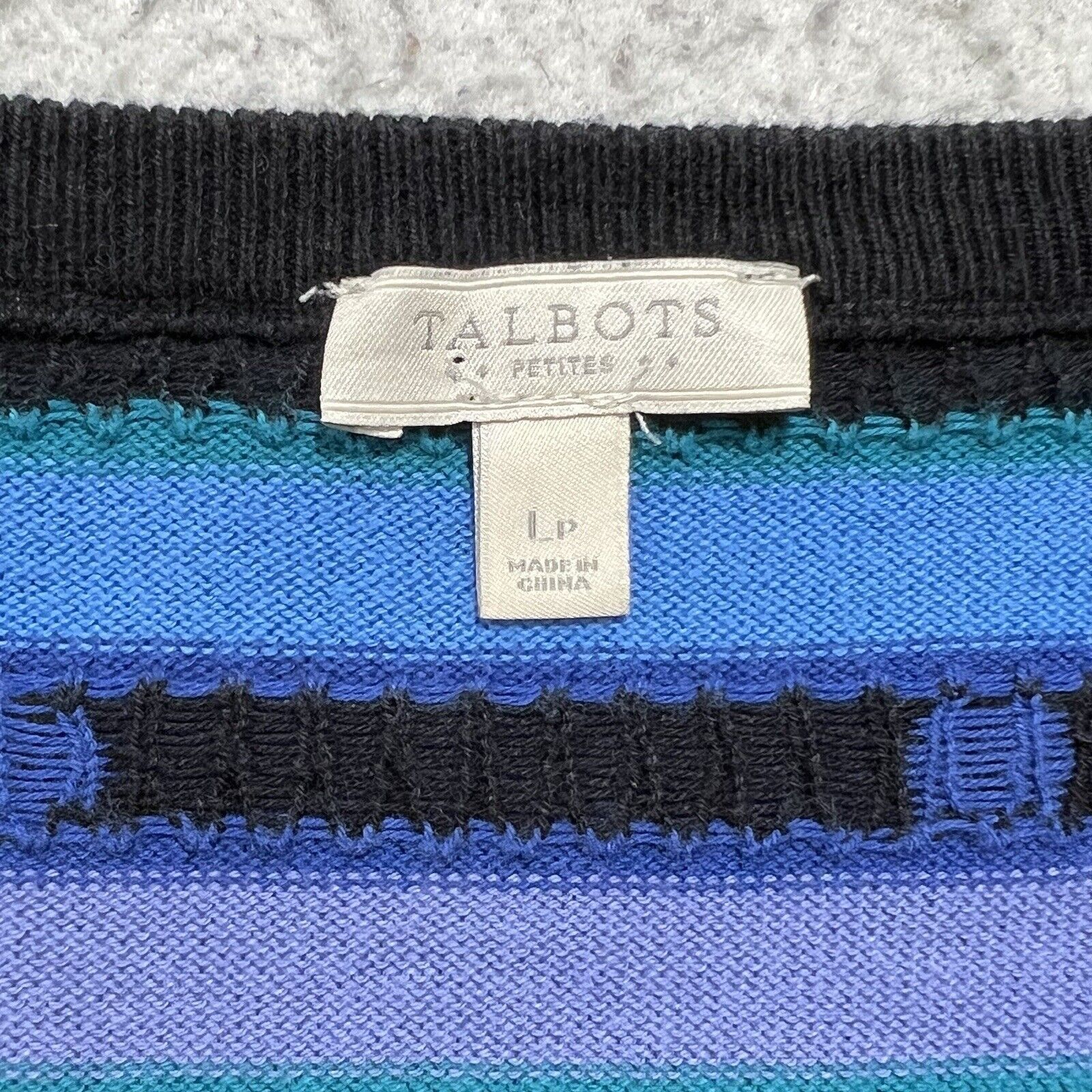 Other Talbots Crewneck Sweater Polka Dot Purple Blue Pattern Size L / US 10 / IT 46 - 3 Thumbnail