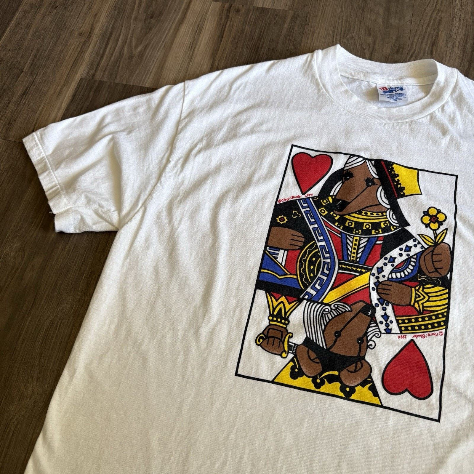 Vintage Vintage Art T-Shirt Size XL 1990s Cards Size US XL / EU 56 / 4 - 12 Thumbnail