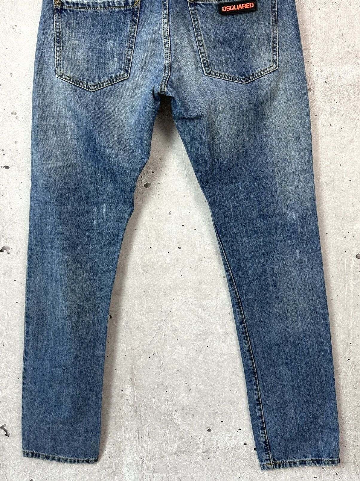 Dsquared2 D2 Dsquared2 Vintage Distressed Made in Italy Blue Jeans Size US 31 - 9 Thumbnail