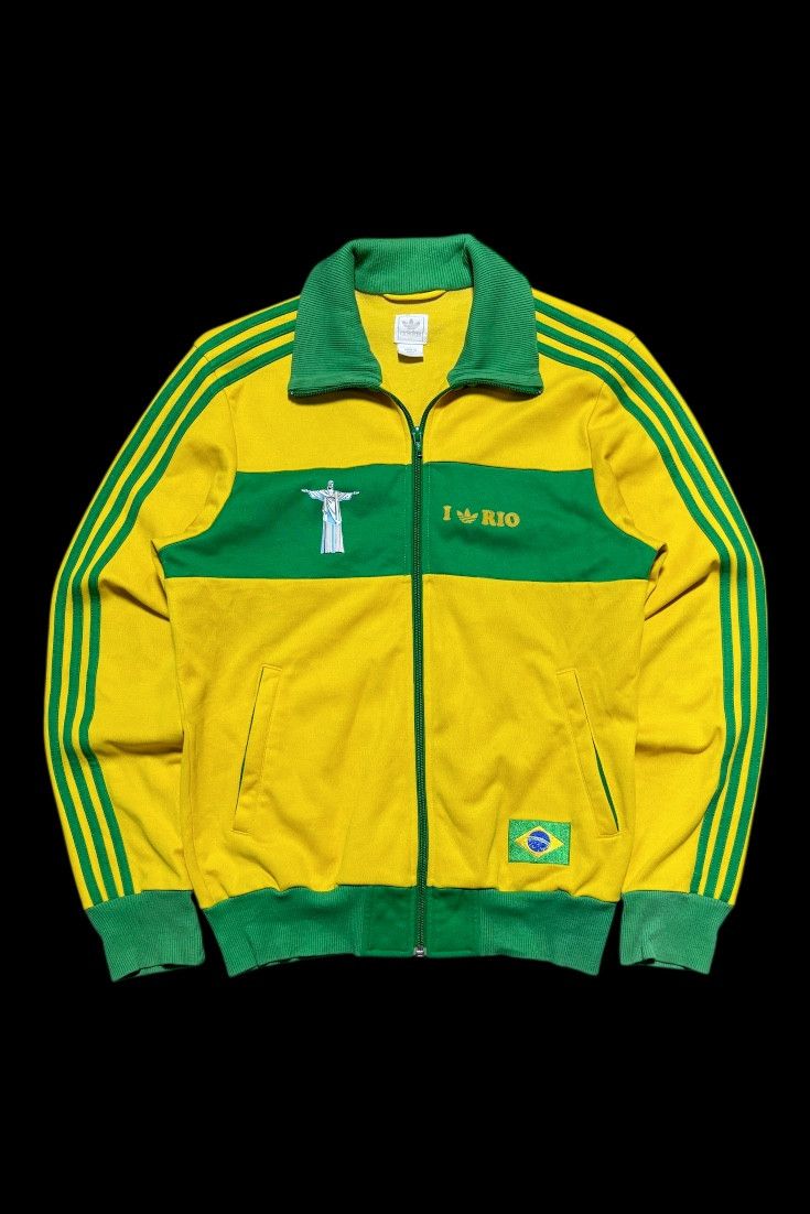Vintage Adidas Brazil Rio De Janeiro tracktop jacket