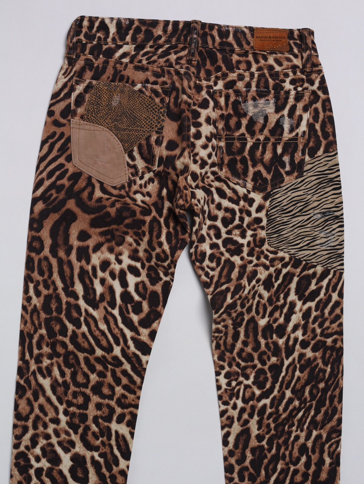 Denim & Supply Ralph Lauren Denim and Supply Ralph Lauren Patchwork Leopard Print Denim Size 26" / US 2 / IT 38 - 5 Thumbnail