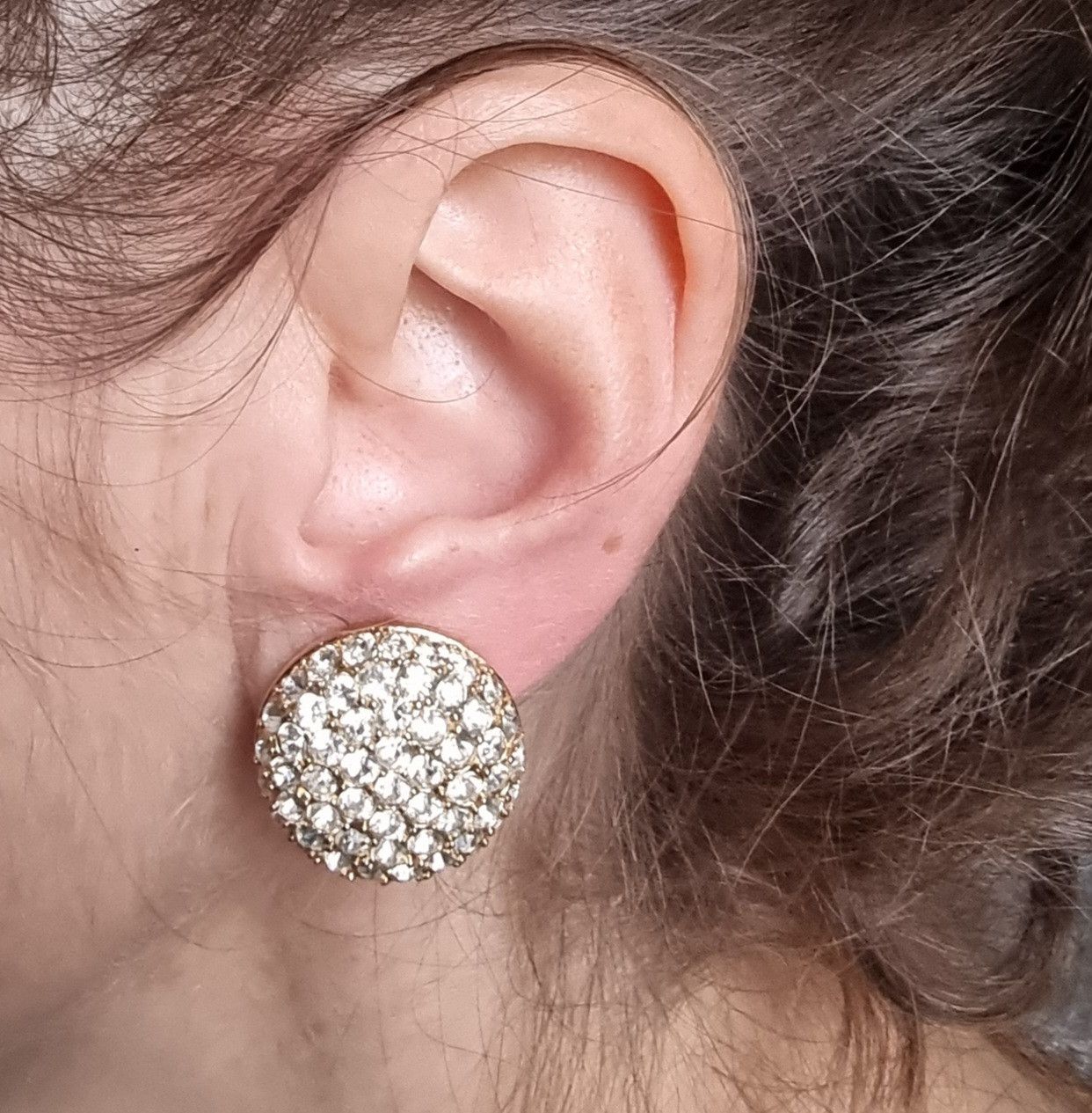 Nina Ricci Rare Find Vintage 1980s Nina Ricci Gold-Tone Crystal Pave Ro Size ONE SIZE - 2 Thumbnail