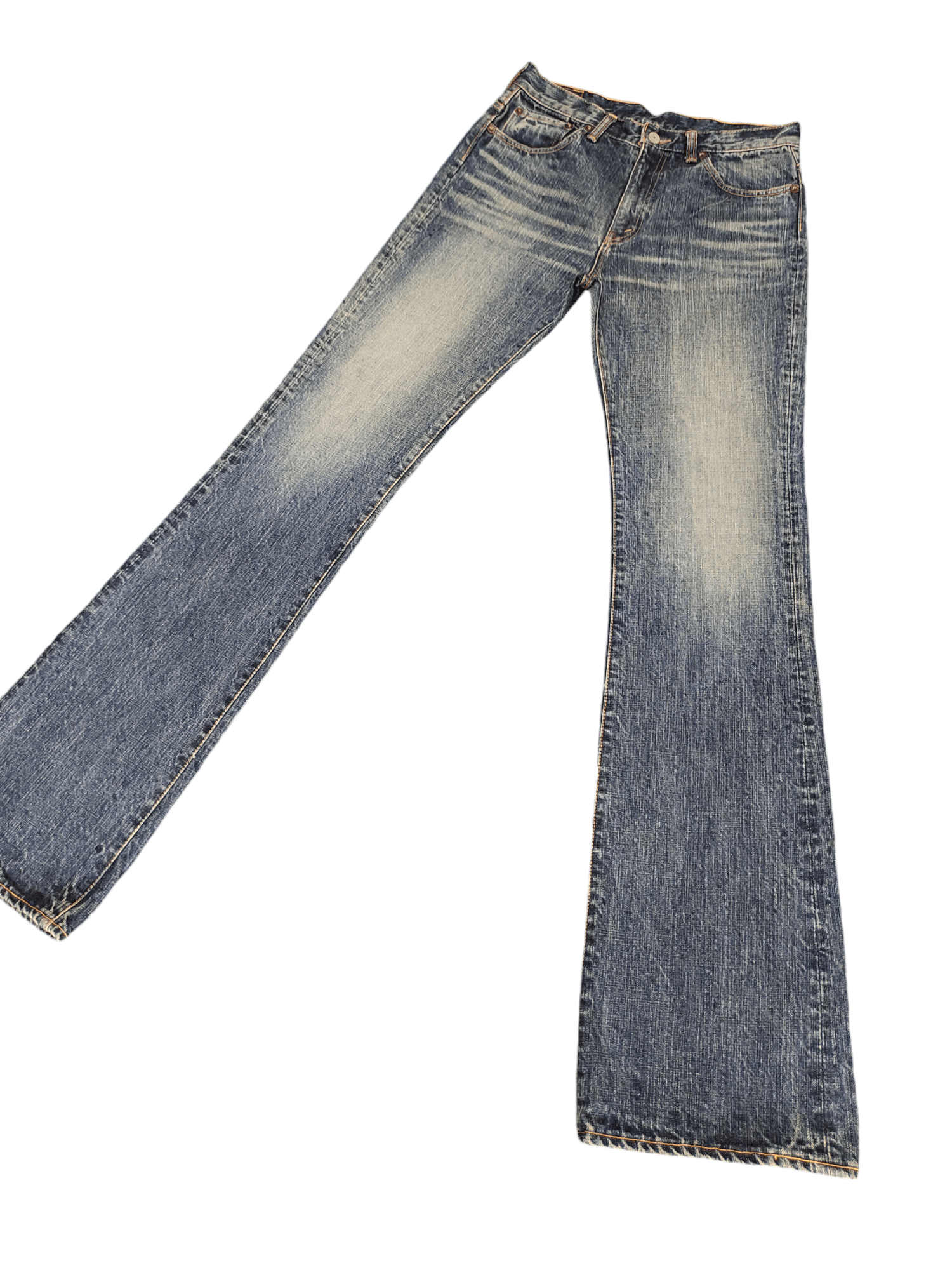 Pherrow's Flare Jeans Stormy Blue Pherrow Clawmark Faded Denim Bootcut Size US 30 / EU 46 - 1 Thumbnail