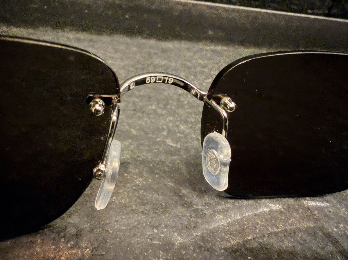 Cartier Cartier Platinum C Frame Wire Glasses –Vintage Style Rimless Size ONE SIZE - 4 Thumbnail