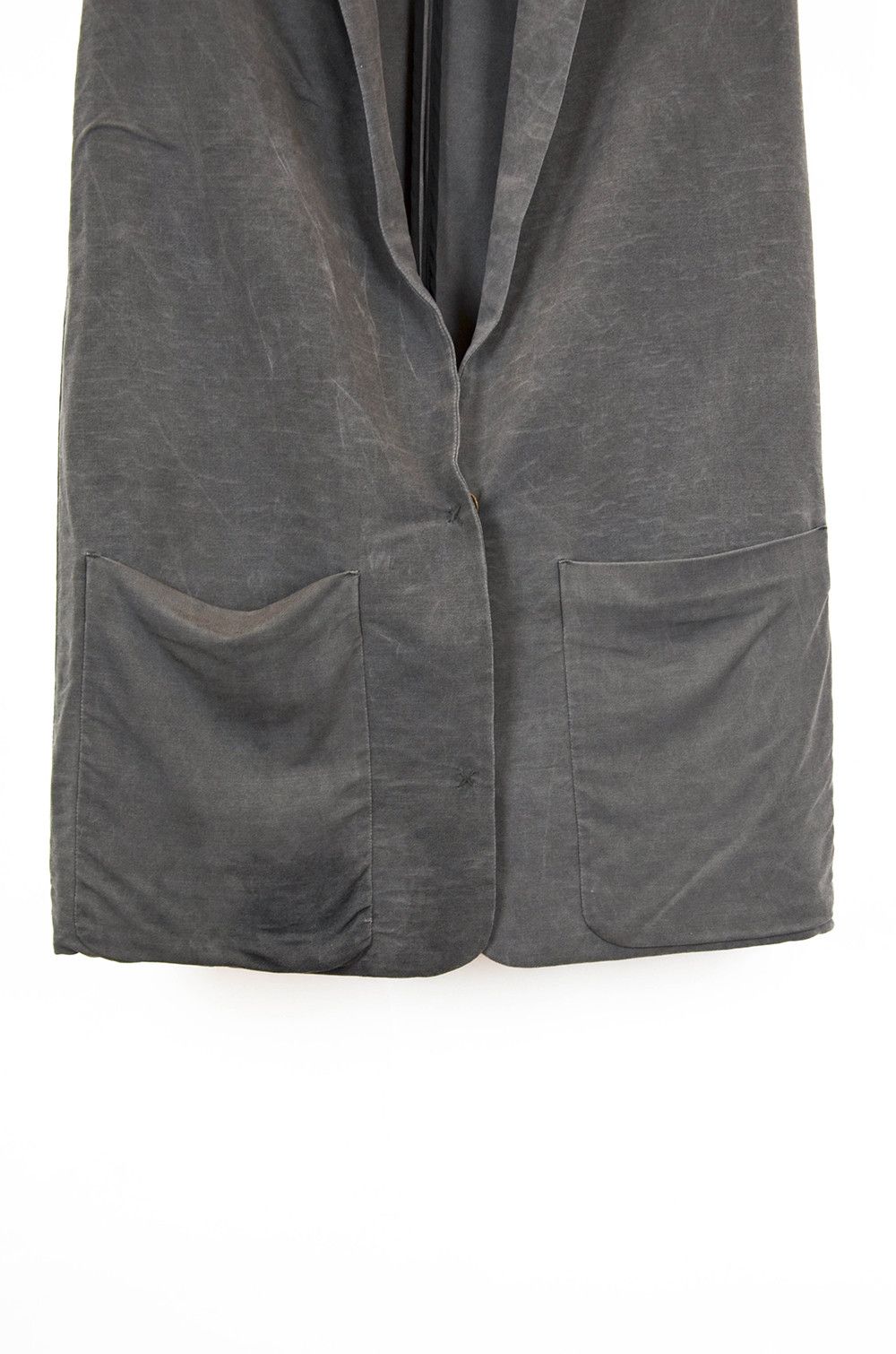Acne Studios Acne Studios Baby Jersey Long Grey Vest – Size 38 Size XS / US 0-2 / IT 36-38 - 4 Thumbnail