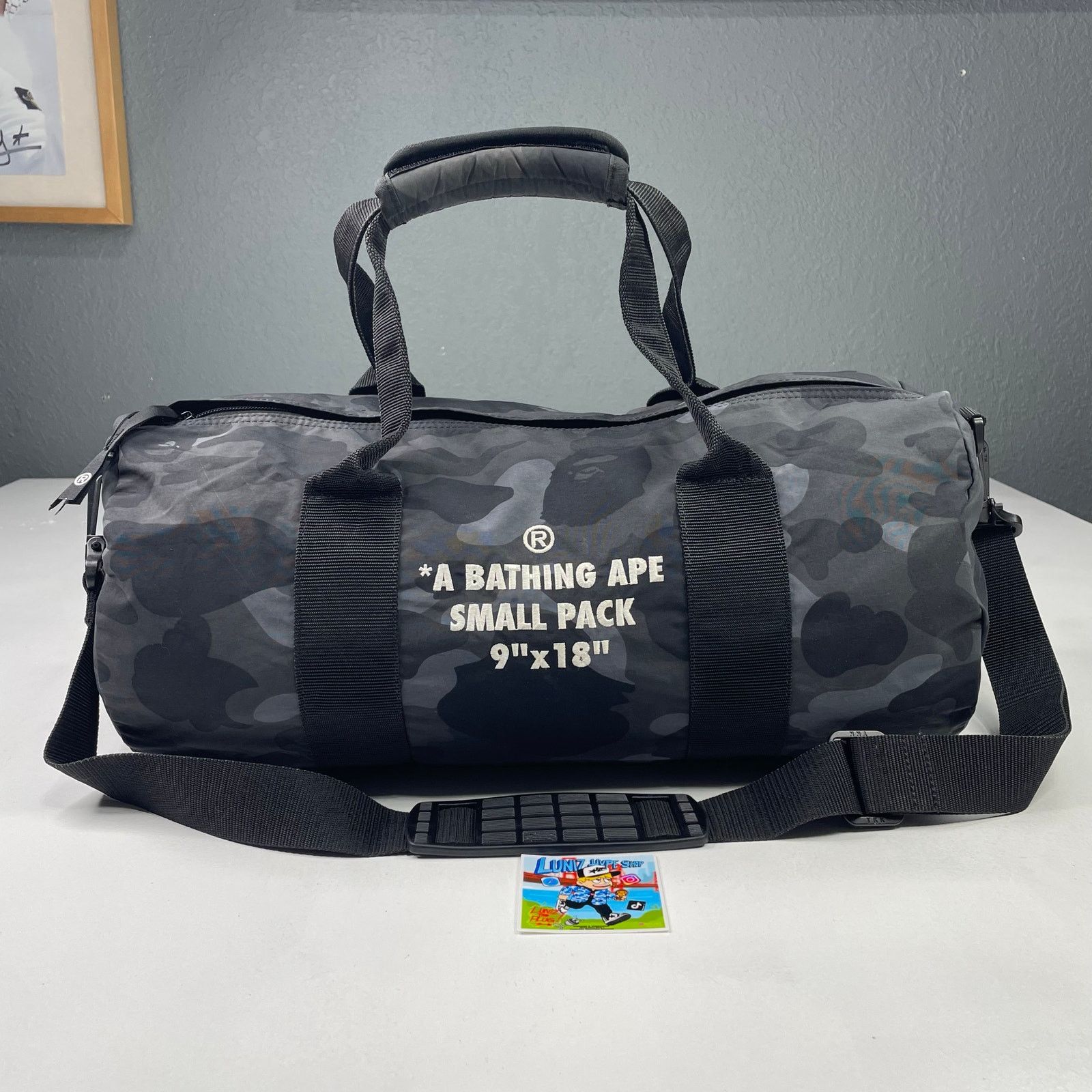 Bape 2007 BAPE Black Camo Boston Duffle Bag Size ONE SIZE - 1 Thumbnail