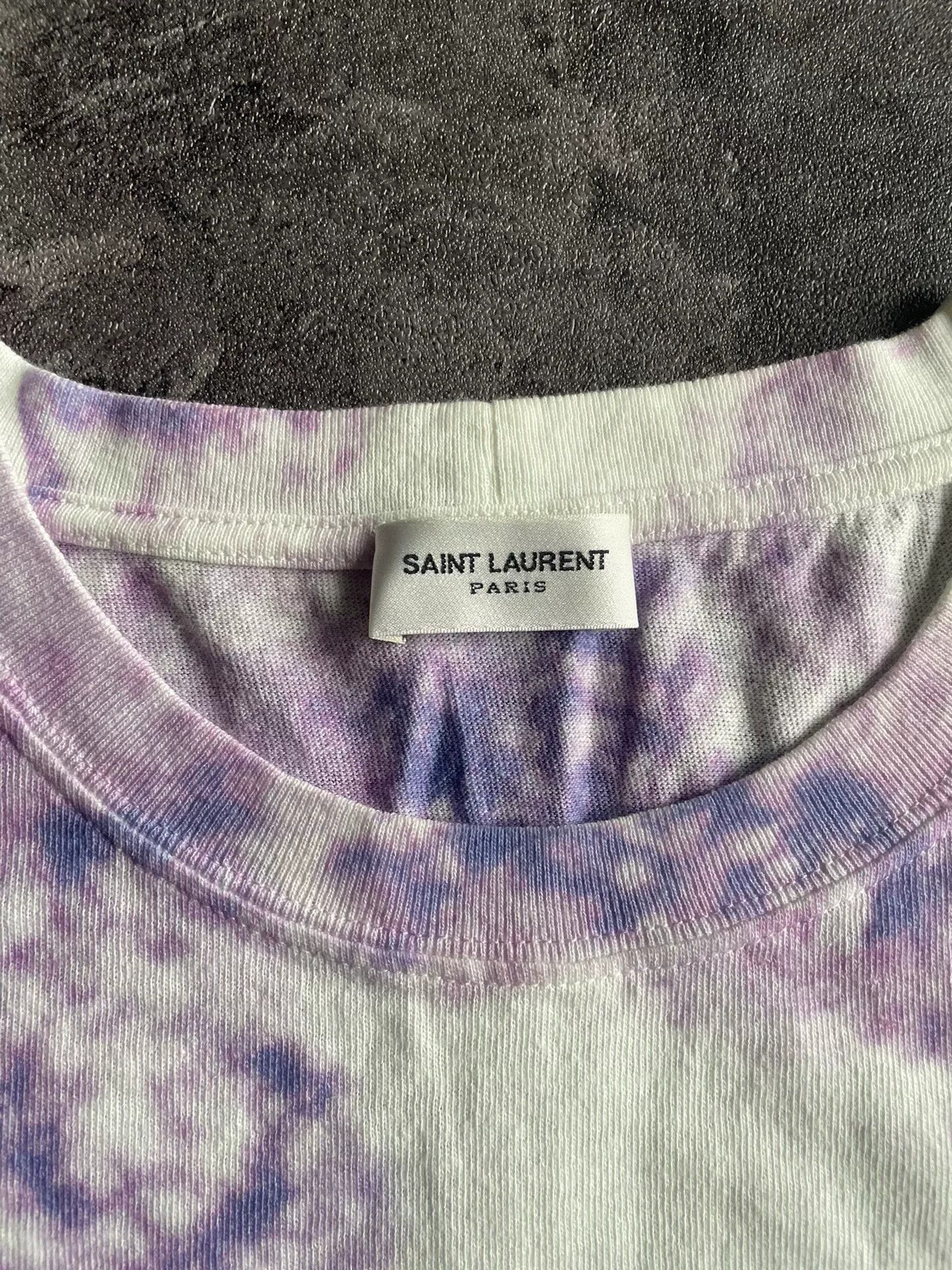 Saint Laurent Paris saint laurent tie-dye short sleeve top. Size M / US 6-8 / IT 42-44 - 4 Thumbnail