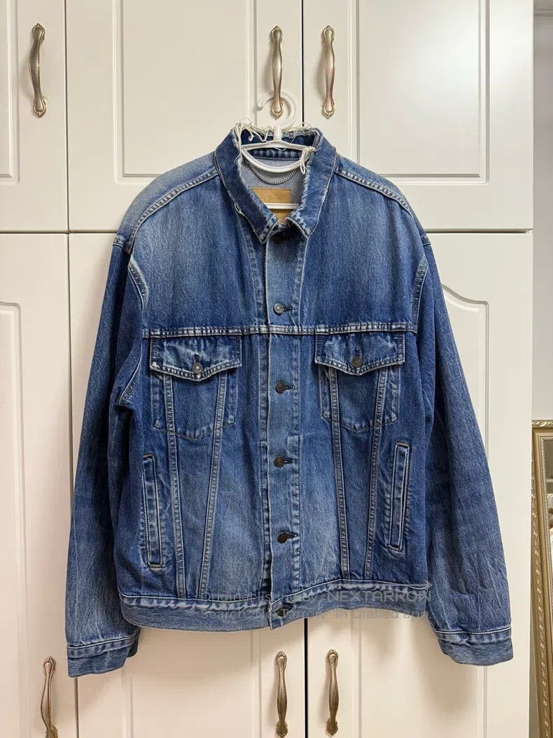 Balenciaga Back Logo Denim Jacket