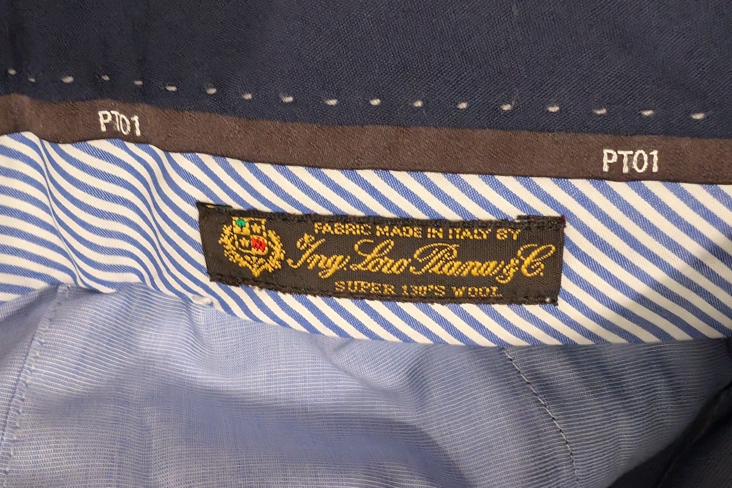 PT Torino PT01 Dress Pants w/ Loro Piana Super 130's Wool Fabric Size 42R - 6 Thumbnail