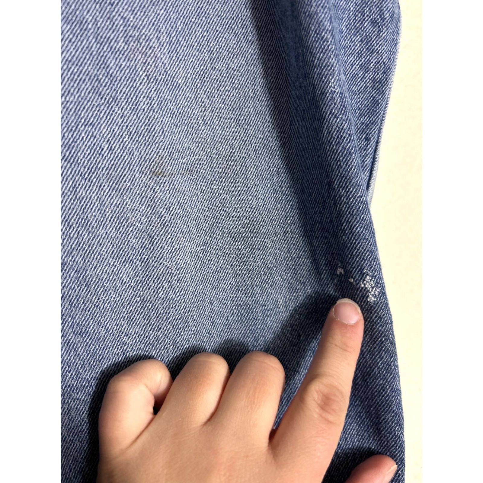 CO Duluth Mens Jeans 38x30 Medium Wash Flannel Lined Straight Paint Stains Blue 38 Regular Mens Size US 38 / EU 54 - 4 Thumbnail