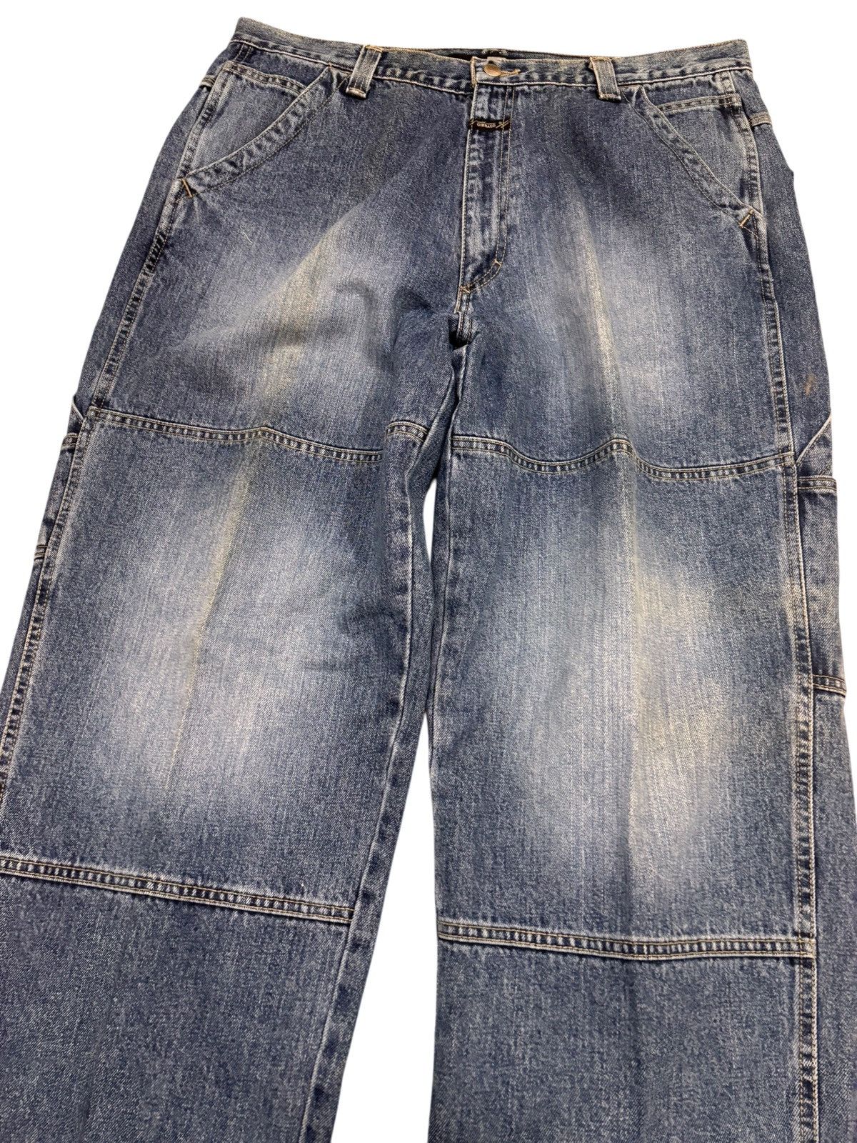 Marithe + Francois Girbaud Vintage Marithe Girbaud Jeans Size 38 Blue Denim Double Knee Size US 38 / EU 54 - 7 Thumbnail