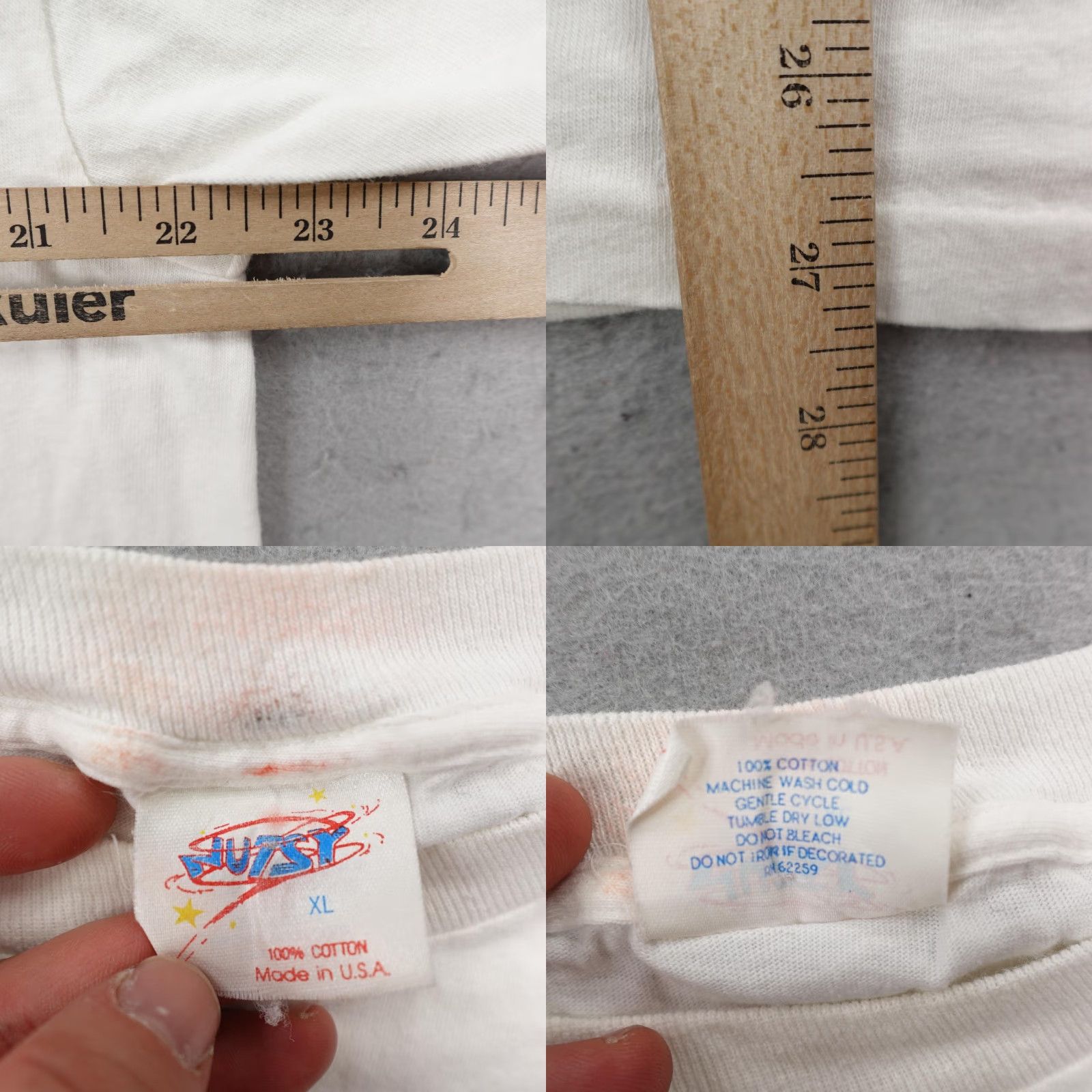 Vintage VINTAGE Demon Wrestling Shirt Mens XL White Cartoon 80s Single Stitch, Crew Neck, Short Sleeve, Cotton, Graphic Print, Retro, Jutsy Size US XL / EU 56 / 4 - 8 Thumbnail