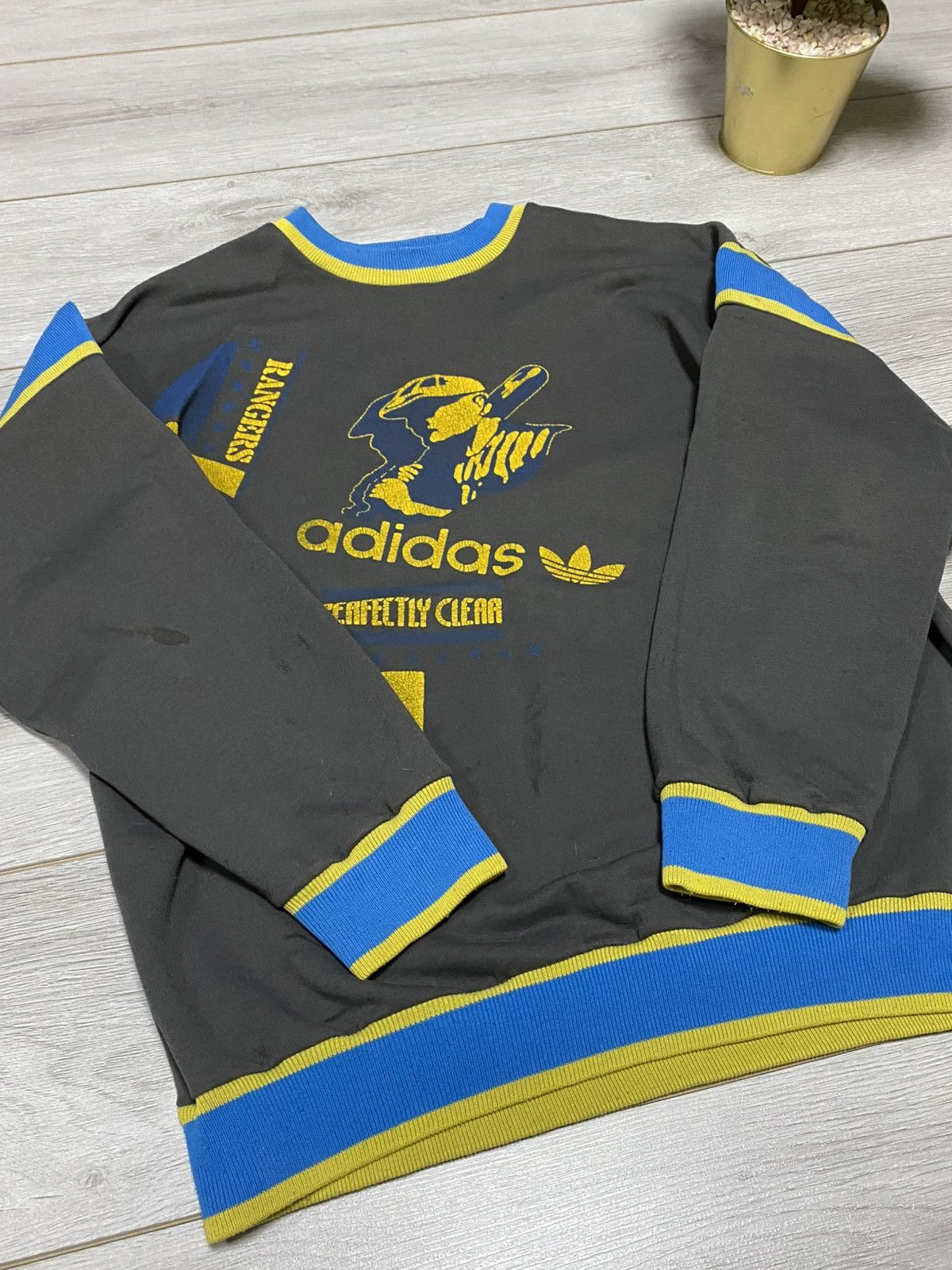 Adidas Vintage Adidas Take Off rangers baseball Sweatshirt Size US M / EU 48-50 / 2 - 6 Thumbnail
