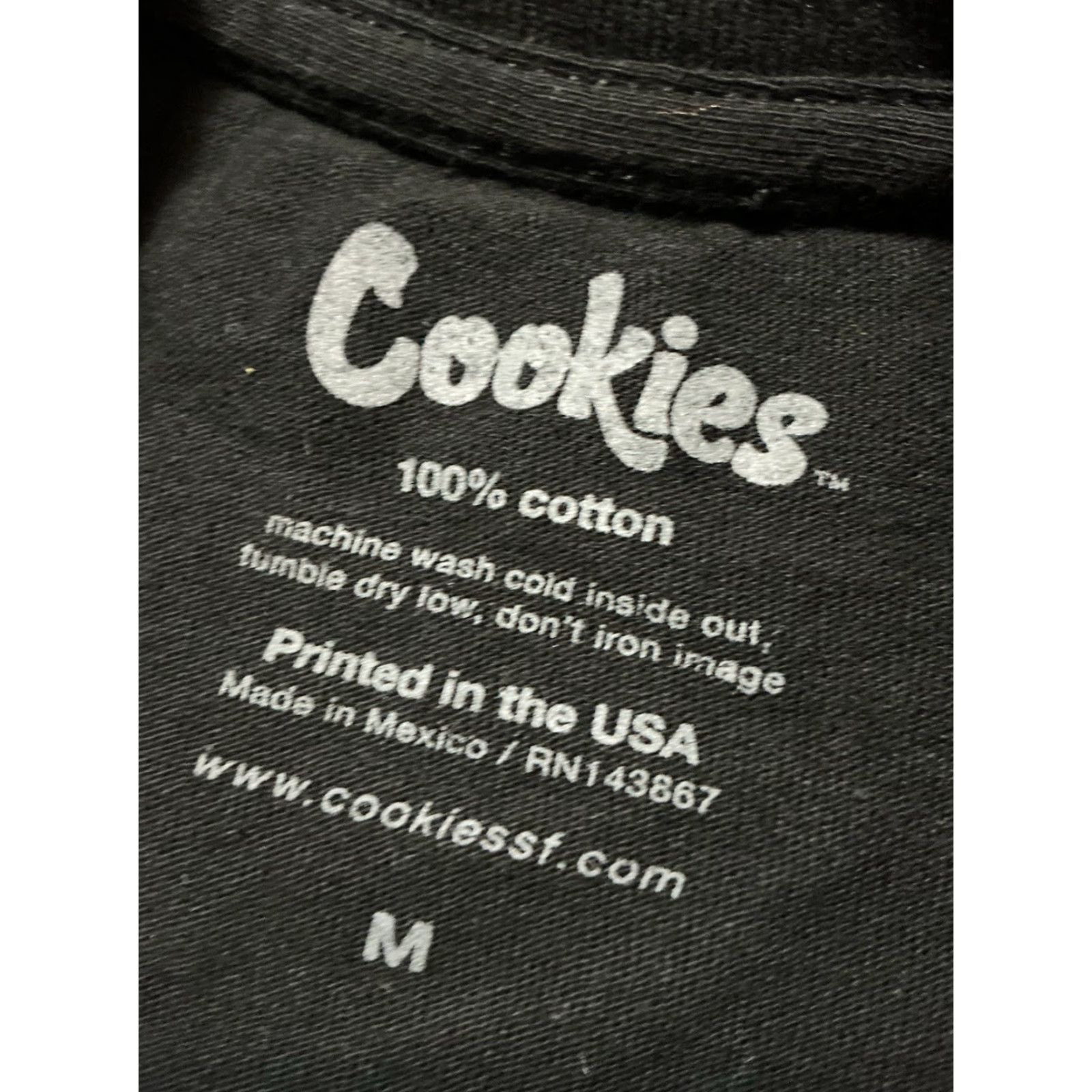 Vintage Cookies SF Toy Story Black Graphic Short Sleeve Crewneck T-Shirt M Mens Size US M / EU 48-50 / 2 - 5 Thumbnail