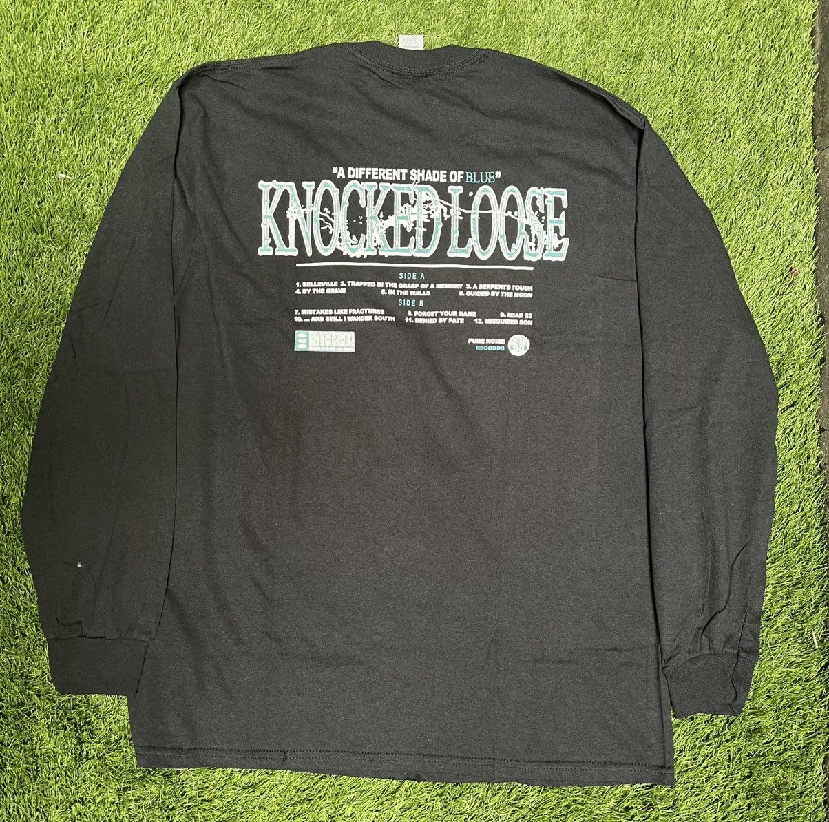 Band Tees × Gildan Longsleeve Knocked Loose - A Different Shade of Blue Size US L / EU 52-54 / 3 - 2 Thumbnail