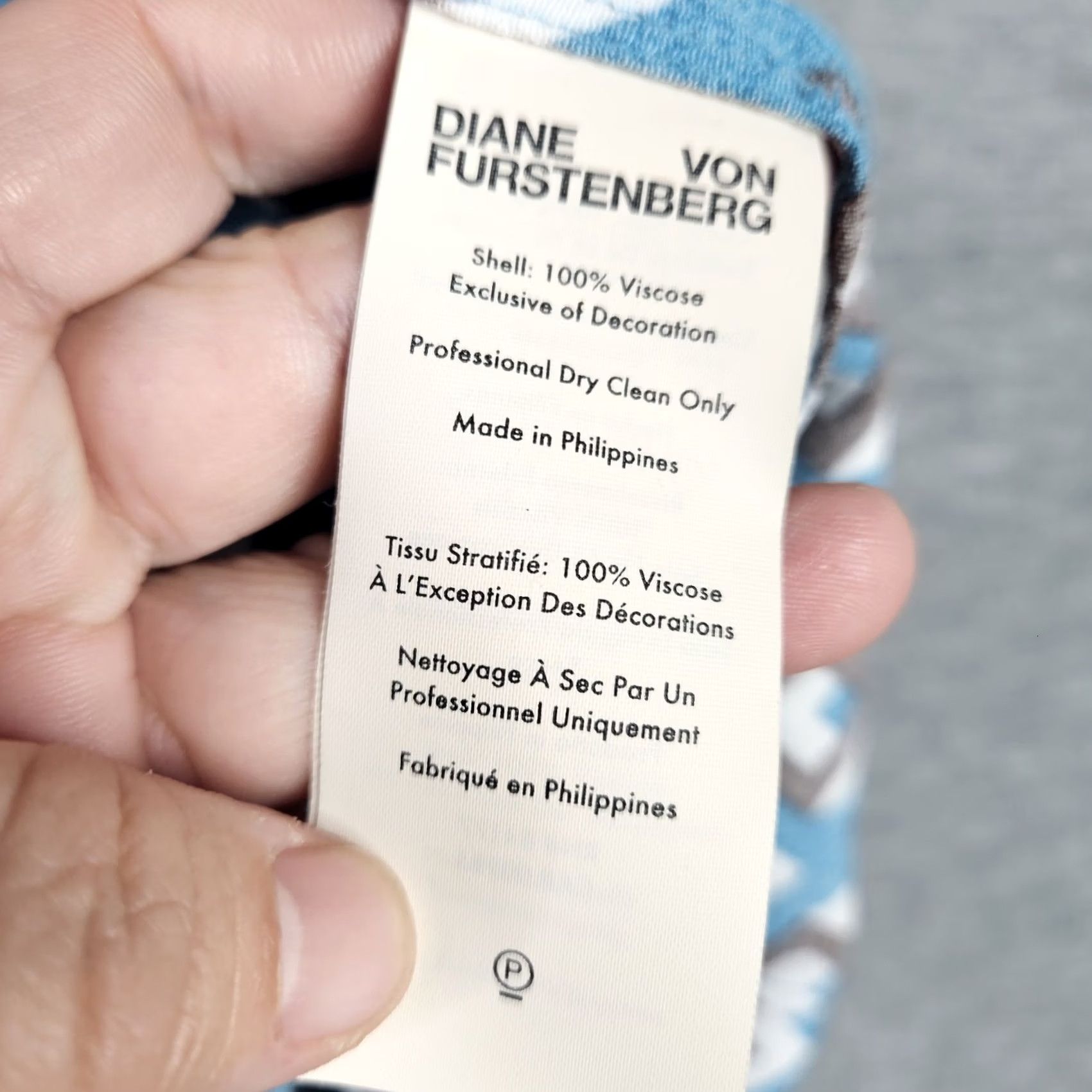 Diane von Furstenberg DVF Carlotta Diamond Squares Coastal Dress Women's XS NEW Multicolor Short Sleeve Crew Neck A-Line Above Knee Casual Lightweight Vacation Womens DVF Size XS / US 0-2 / IT 36-38 - 6 Thumbnail