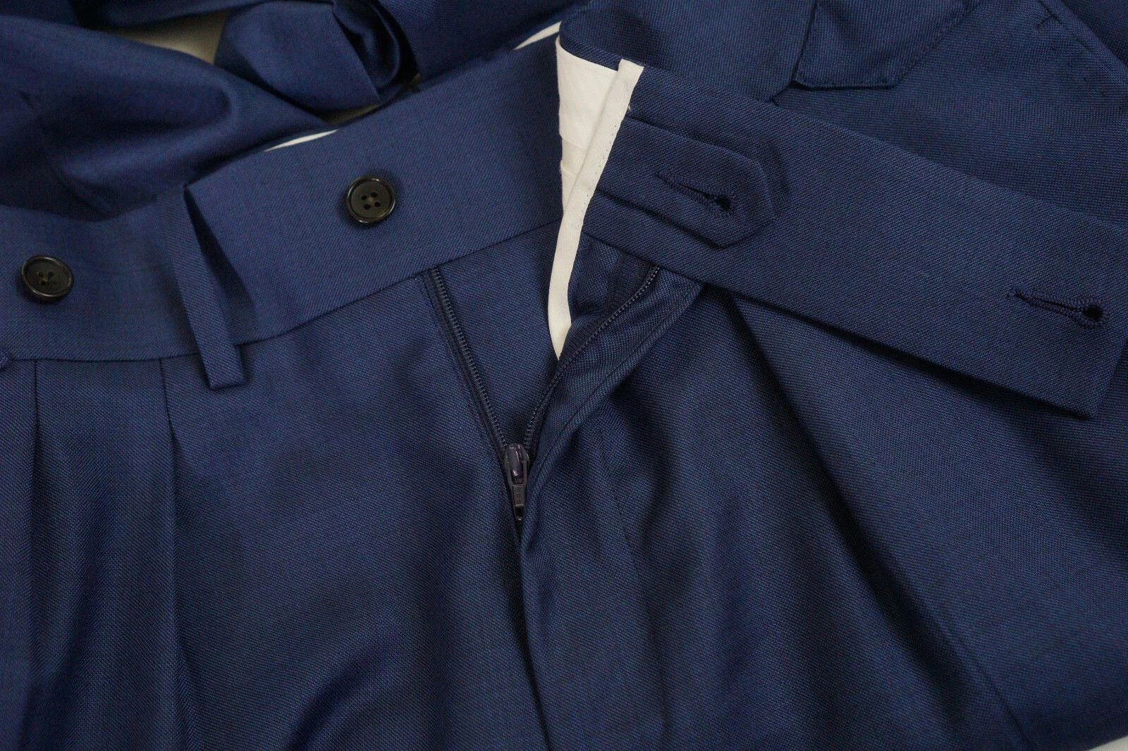 Suitsupply Men Suitsupply Suit Lazio Single High Rise Pleated Blue US34 Size 34R - 9 Thumbnail
