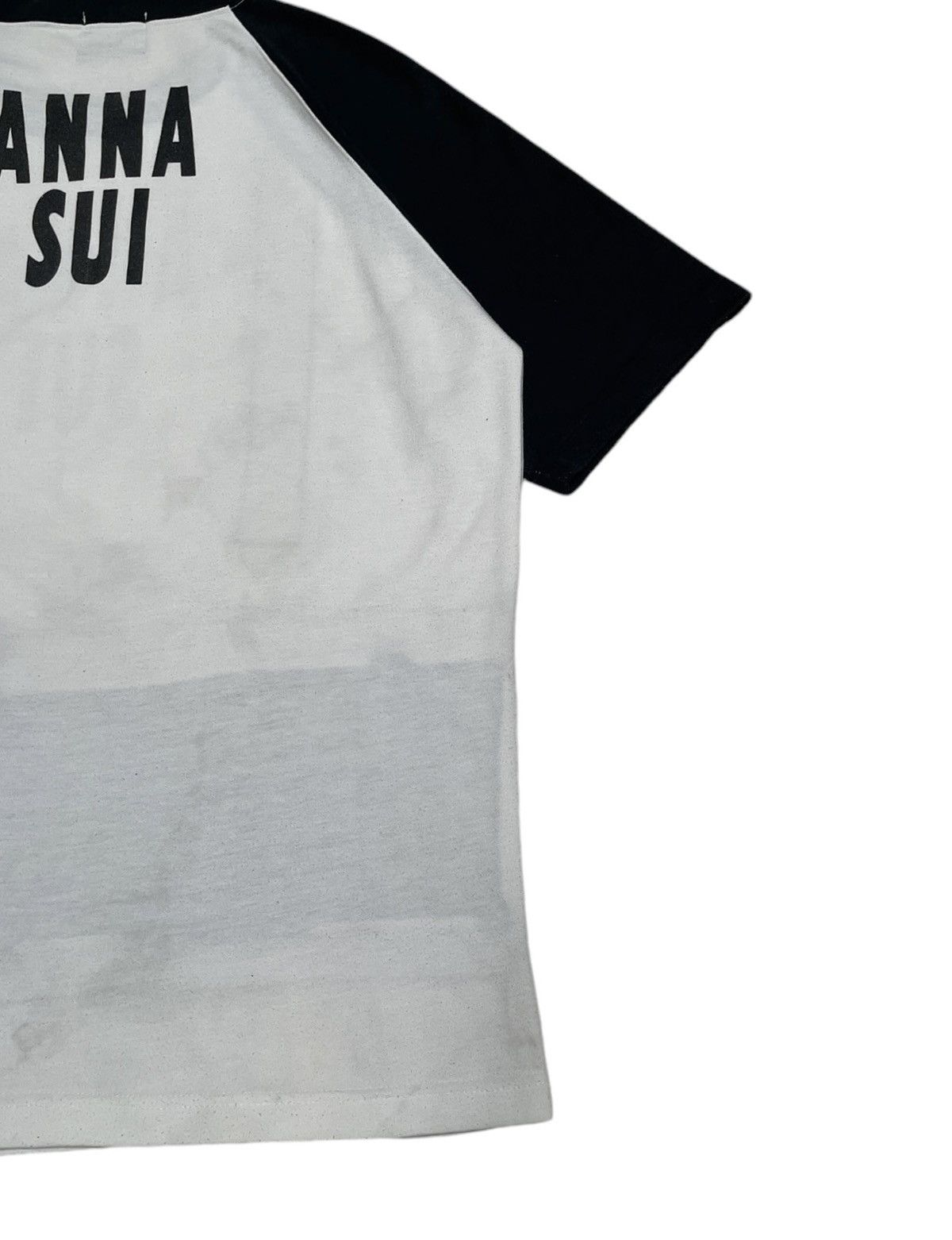 Japanese Brand × Vintage Rare Vintage Brand Anna Sui Tactical Big Logo T-shirt 1990s Size US L / EU 52-54 / 3 - 8 Thumbnail