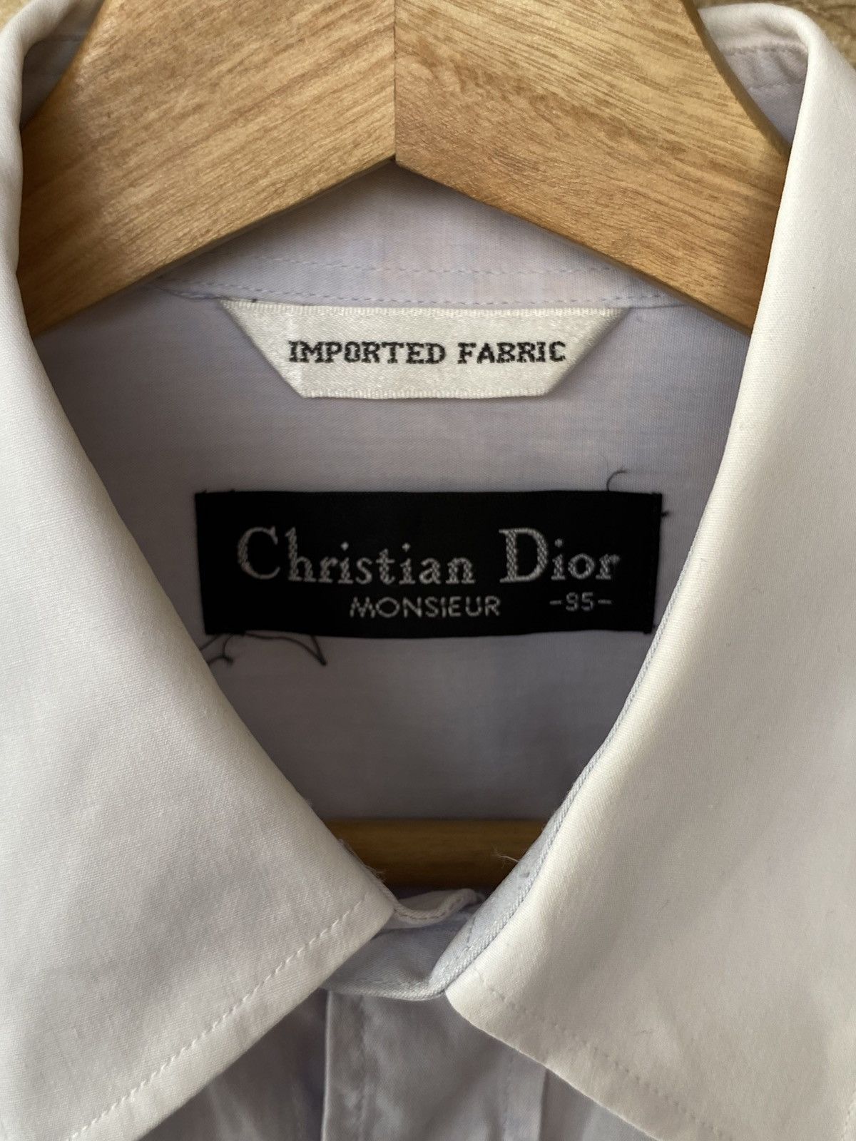 Christian Dior Monsieur Vintage Christian Dior Monsieur Dress Shirt Light Blue White Collar & Cuffs Size US M / EU 48-50 / 2 - 4 Thumbnail