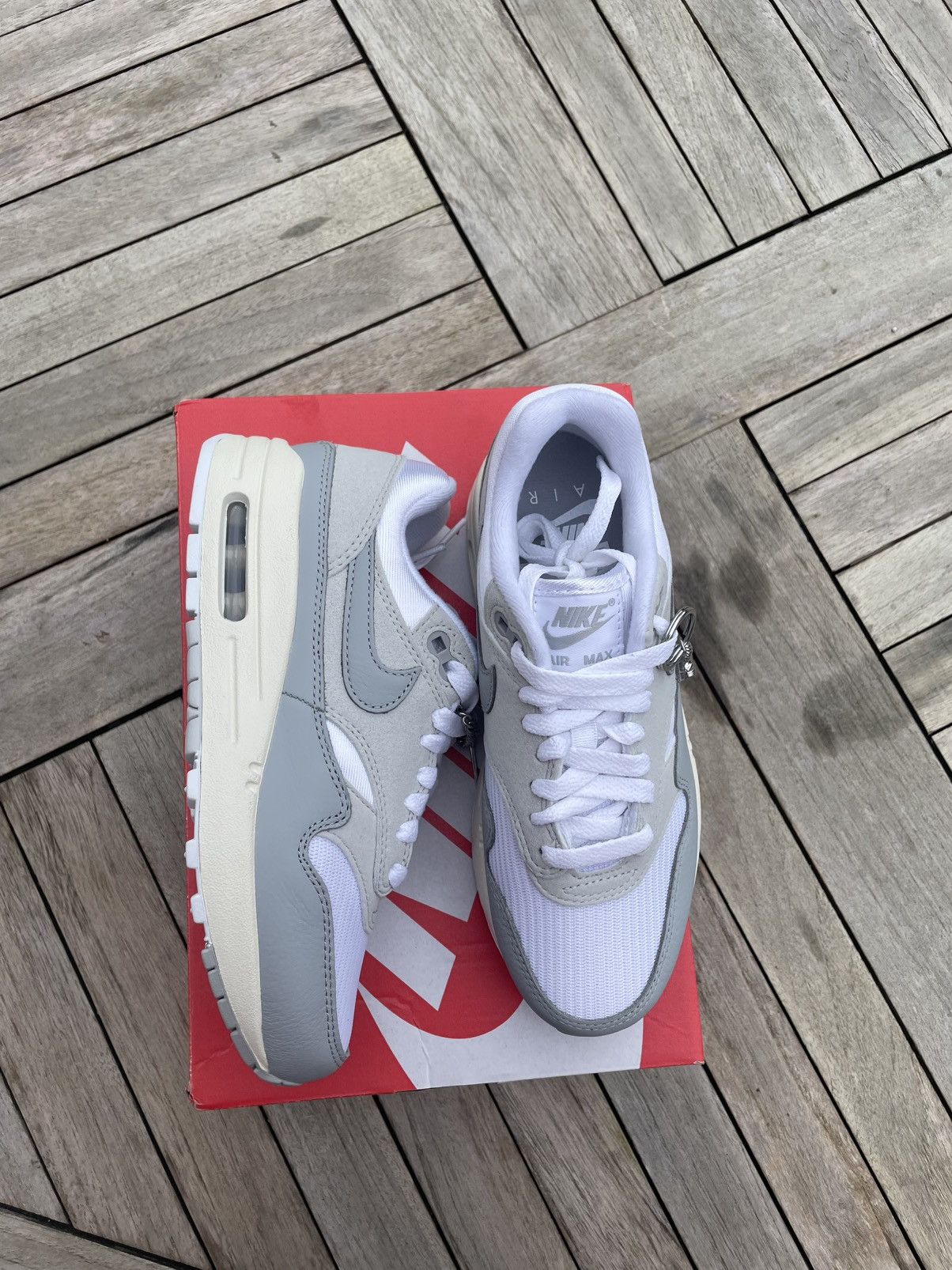 Nike Air Max One Pure Platinum Smoke Grey Size US 5 / IT 35 - 9 Thumbnail