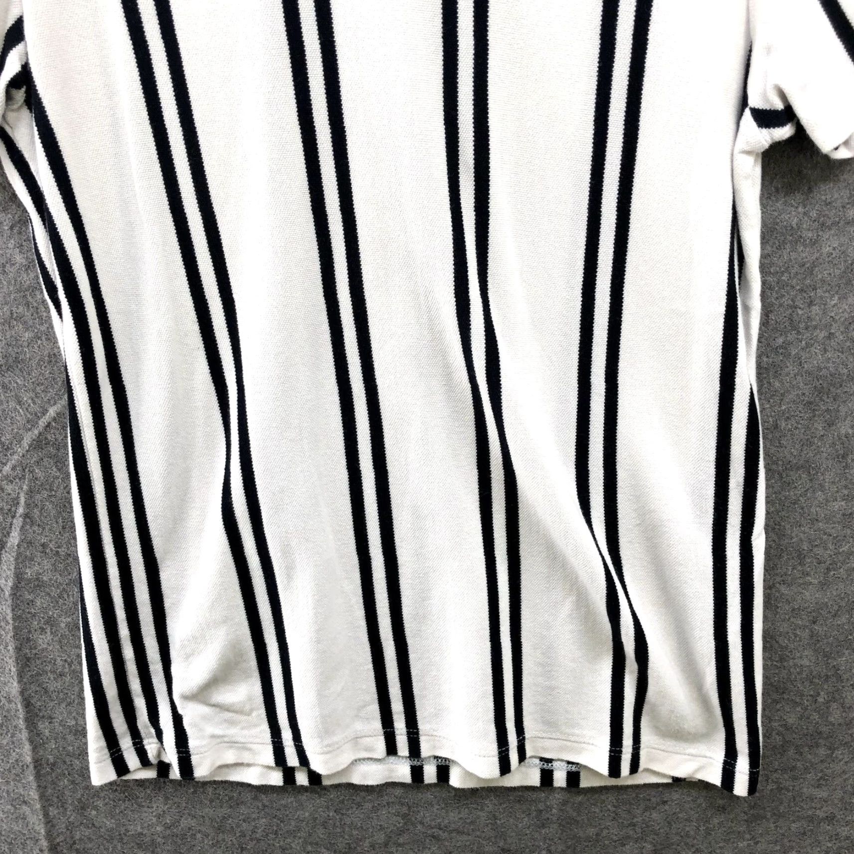 Topman Topman T Shirt Mens XXS White Black Stripe Short Sleeve Crewneck Cotton Size US XXS / EU 40 - 4 Thumbnail