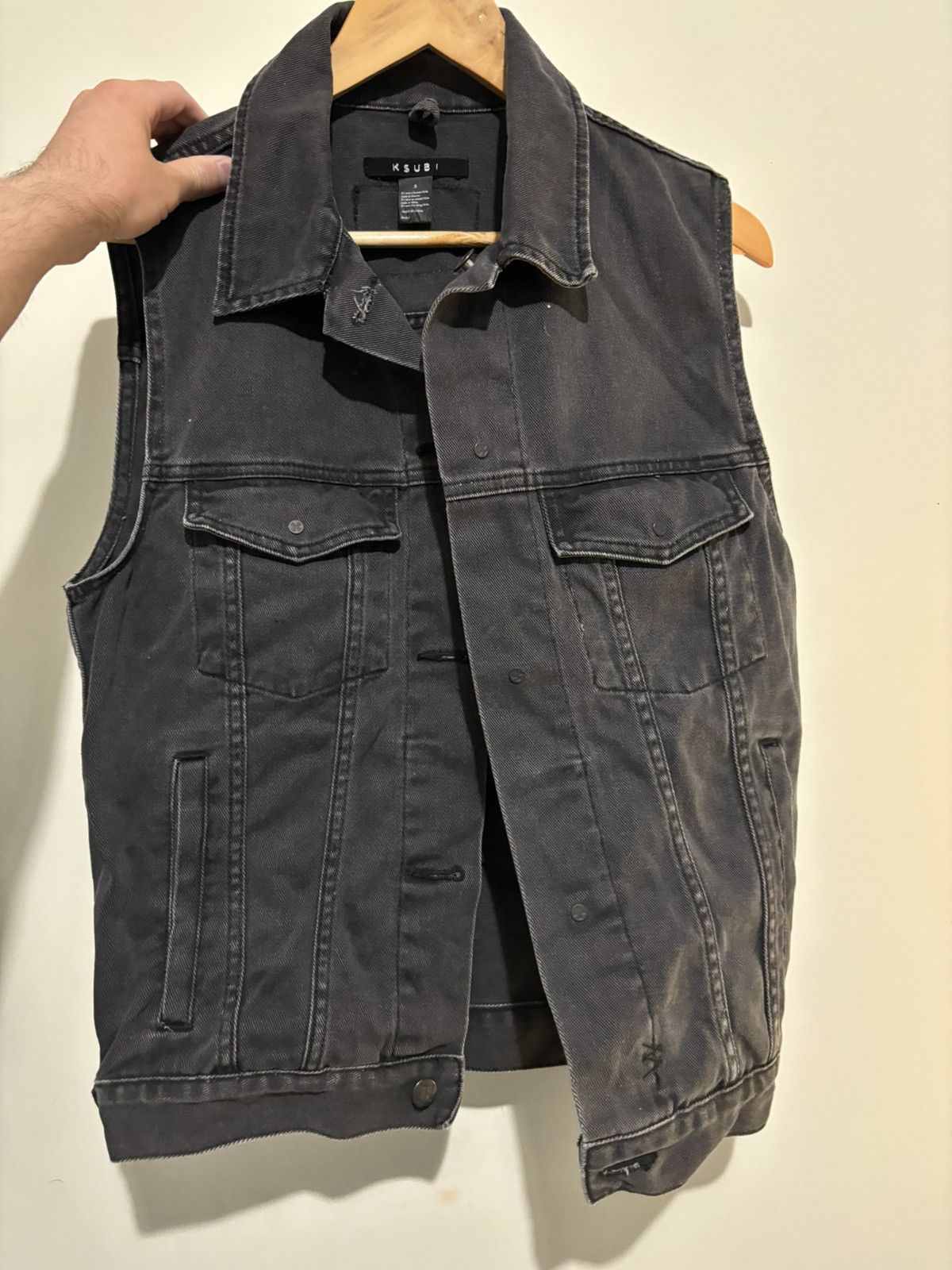 Ksubi Ksubi Classic Denim Vest with Cobra Embroidery Size US S / EU 44-46 / 1 - 3 Thumbnail