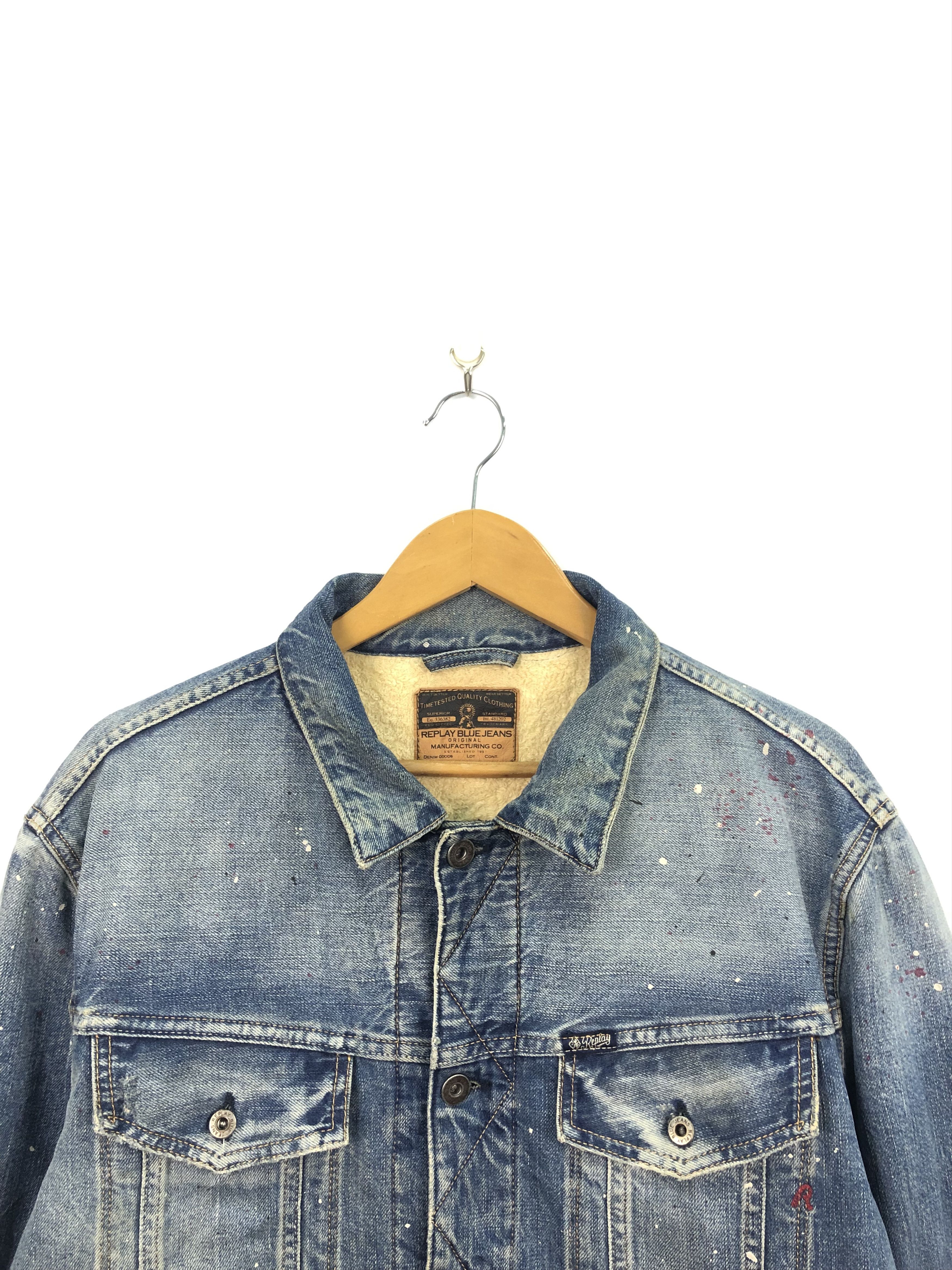 Replay Vintage Replay Sherpa Lining Denim Jacket J0257 Size US L / EU 52-54 / 3 - 2 Thumbnail