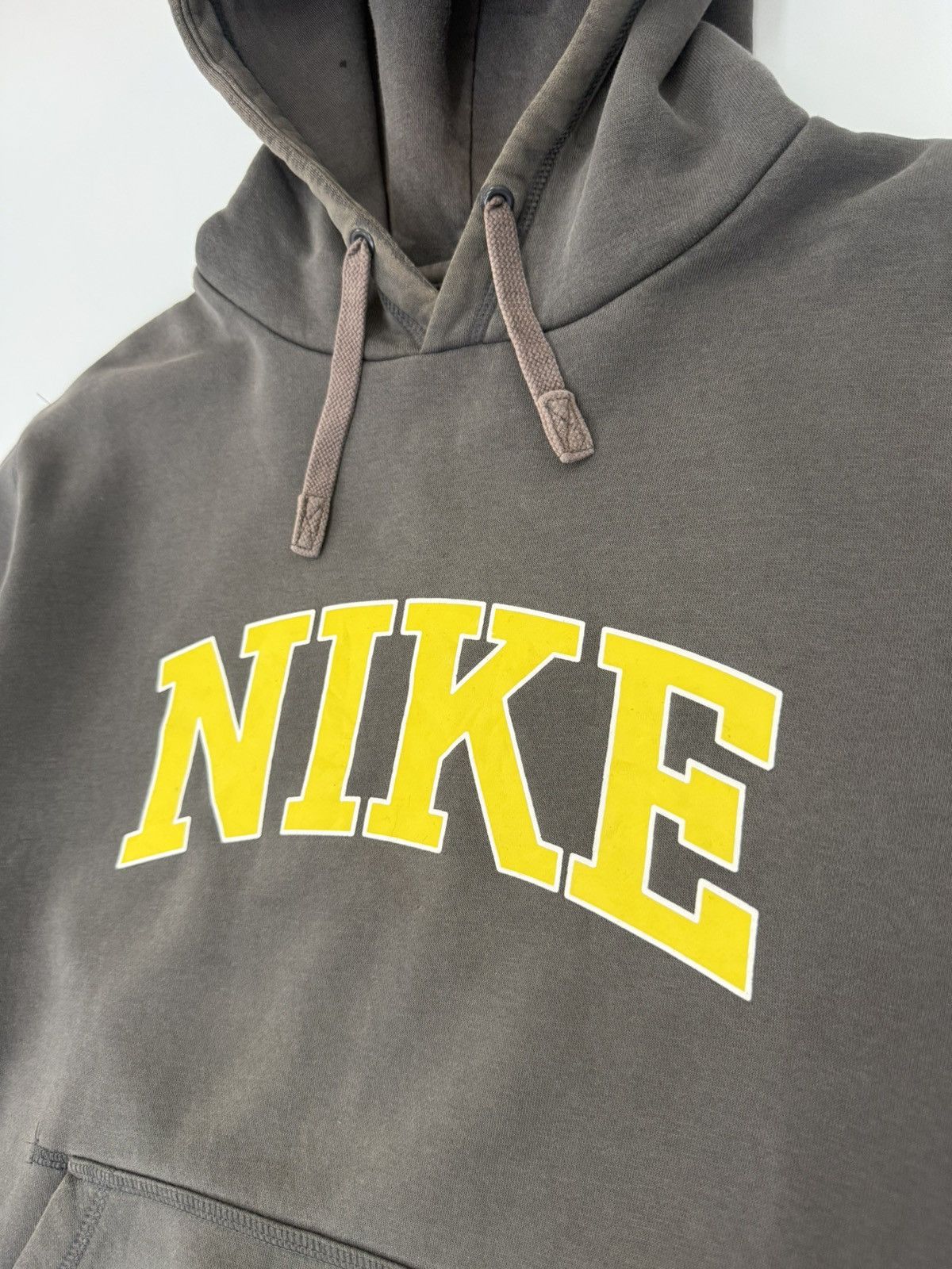 Nike 🔥 Nike Big Logo Spellout Faded Grey Sweatshirt hoodie - L Size US L / EU 52-54 / 3 - 6 Thumbnail