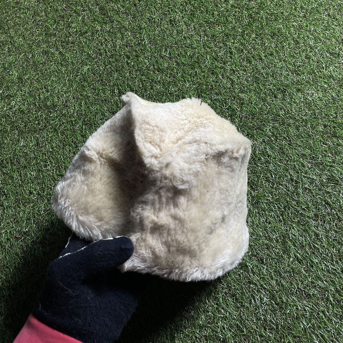 Vintage Vintage Y2K Fuzzy Mohair Beanie Alt Goth Ushanka Cream OS Size ONE SIZE - 2 Thumbnail