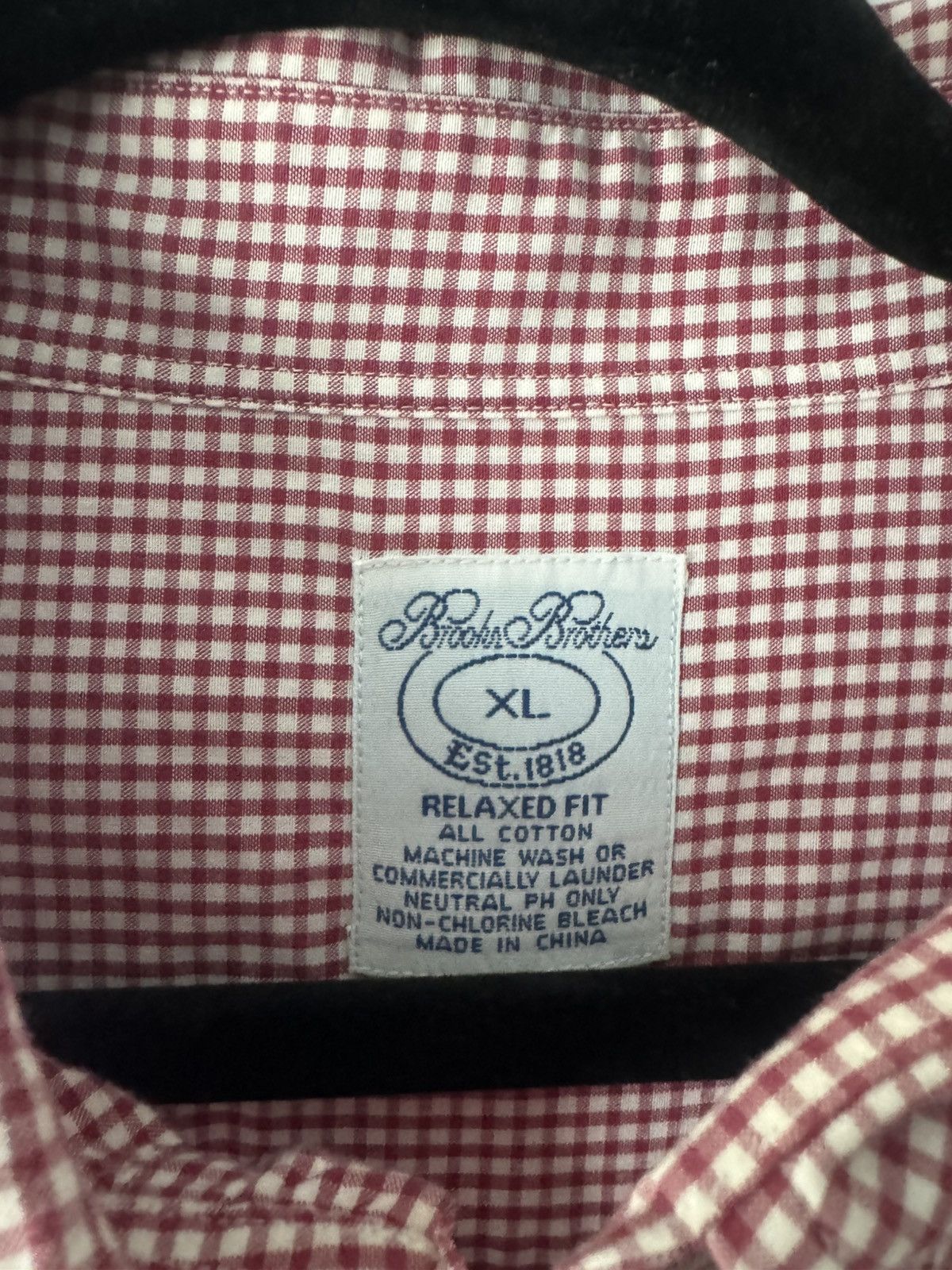 Brooks Brothers Brooks Brothers Red Gingham Button Down Shirt Size US XL / EU 56 / 4 - 4 Thumbnail