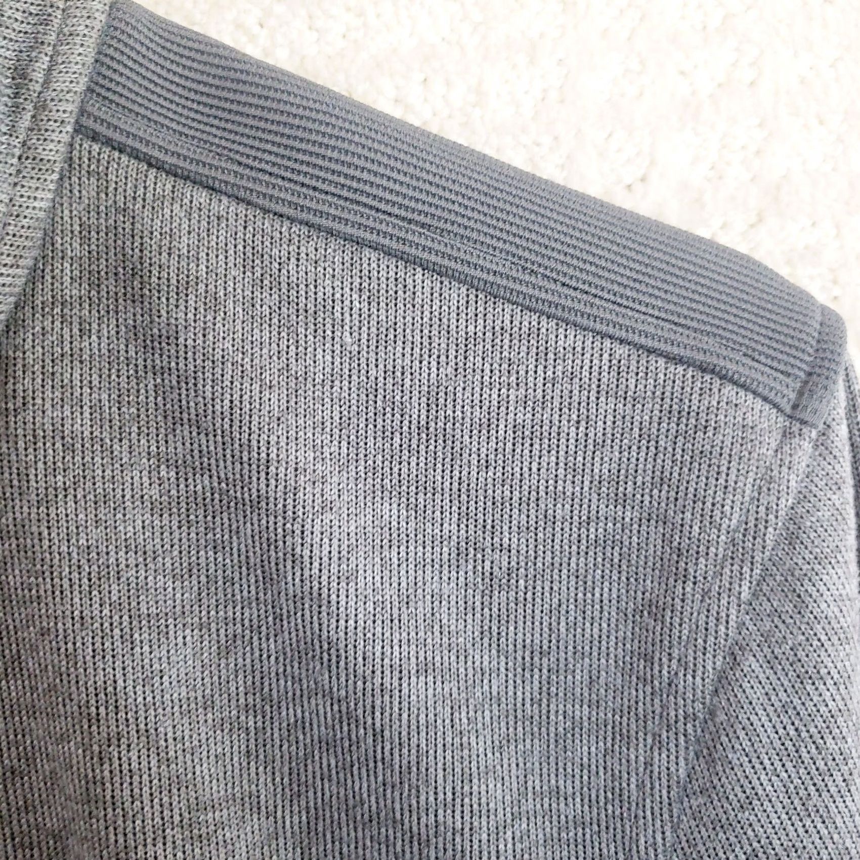Under Armour Under Armour Cold Gear Sweater Pullover M Gray 1/4 Zip Long Sleeve Ribknit Mens Winter Casual Sports Size US M / EU 48-50 / 2 - 6 Thumbnail