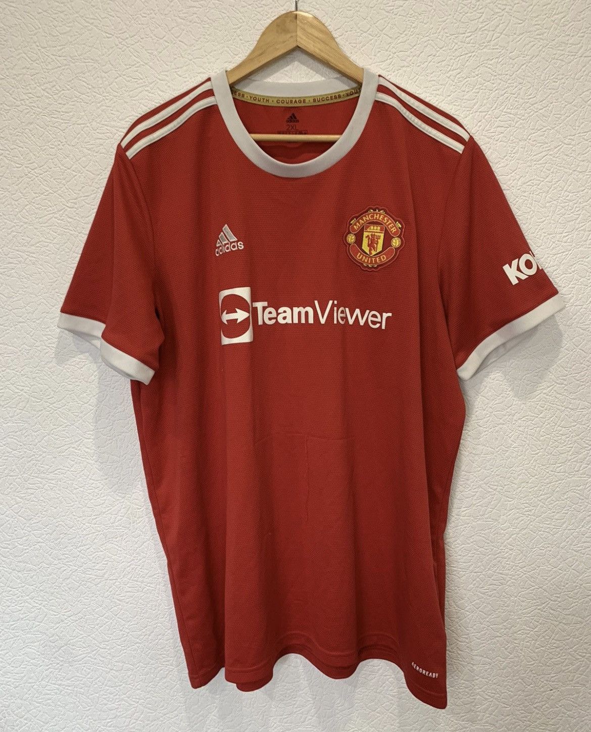 Adidas MANCHESTER UNITED ADIDAS 2021/2022 HOME KIT SOCCER JERSEY Size US XXL / EU 58 / 5 - 1 Thumbnail