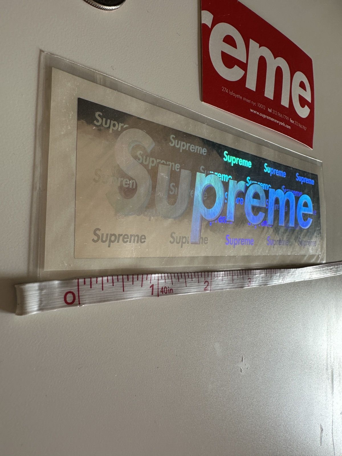 Supreme Supreme Holographic Foil Box Logo Sticker Size ONE SIZE - 1 Thumbnail