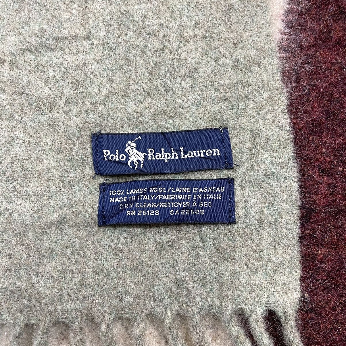 Polo Ralph Lauren POLO RALPH LAUREN Lambs Wool Muffler Scarf #1442/AX Size ONE SIZE - 3 Thumbnail