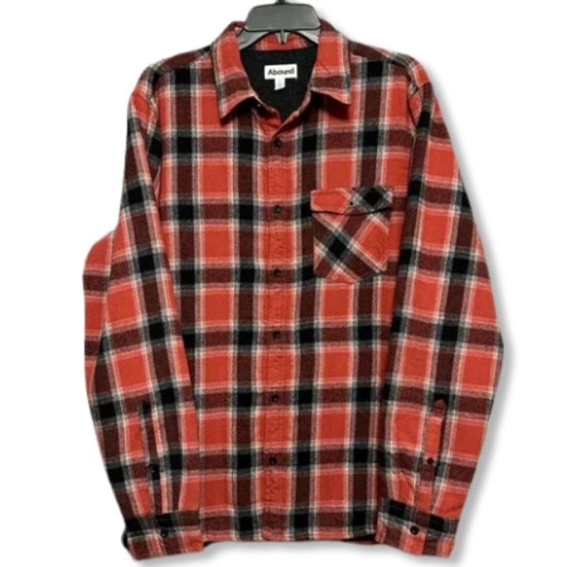 Other Abound Collared Shirt Button-Up Plaid Black/Red Medium NWOT Size US M / EU 48-50 / 2 - 1 Thumbnail