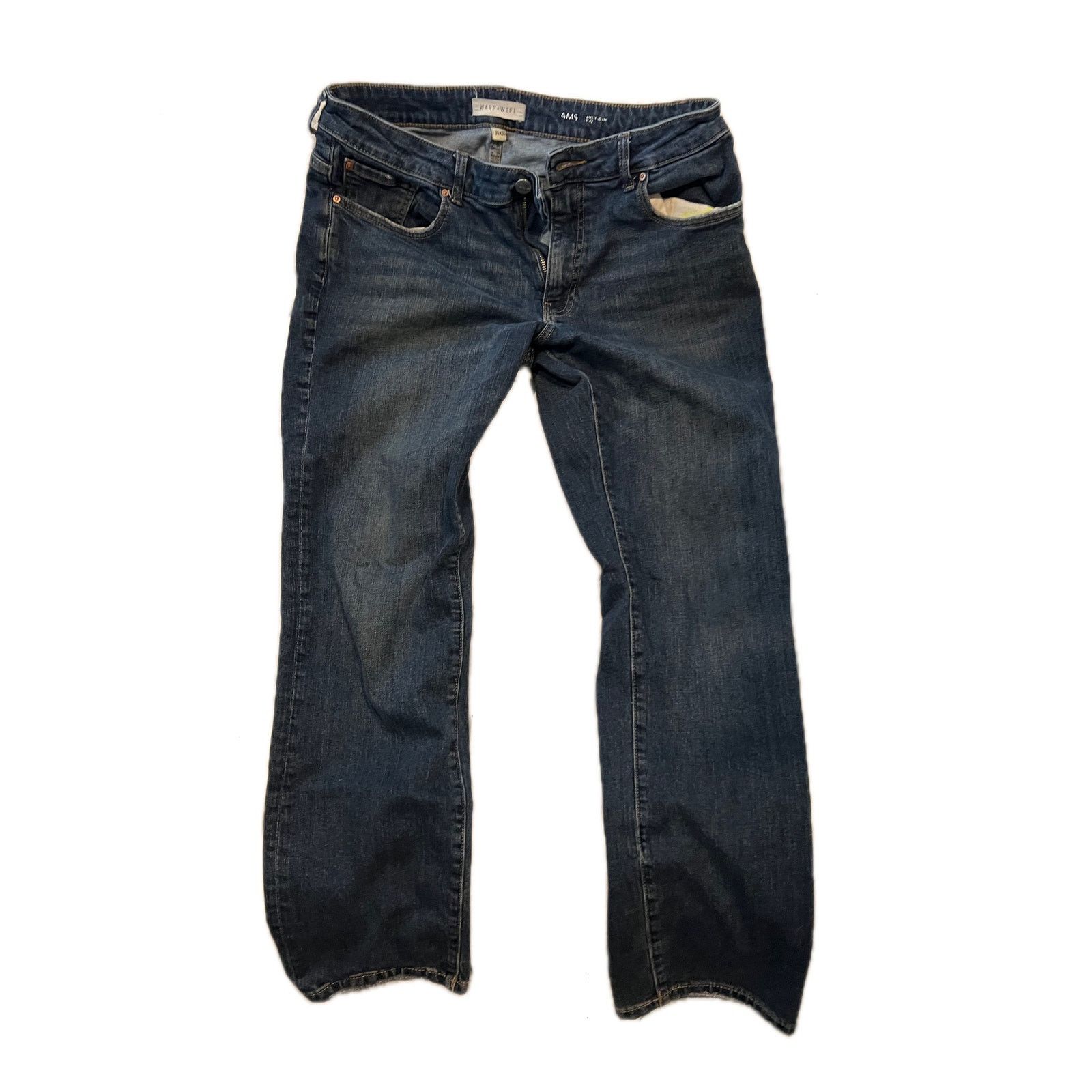 Warpweft Company Warp + Weft AMS Amsterdam Slim Blue Jeans, Men's 35x30 Size US 35 - 1 Thumbnail