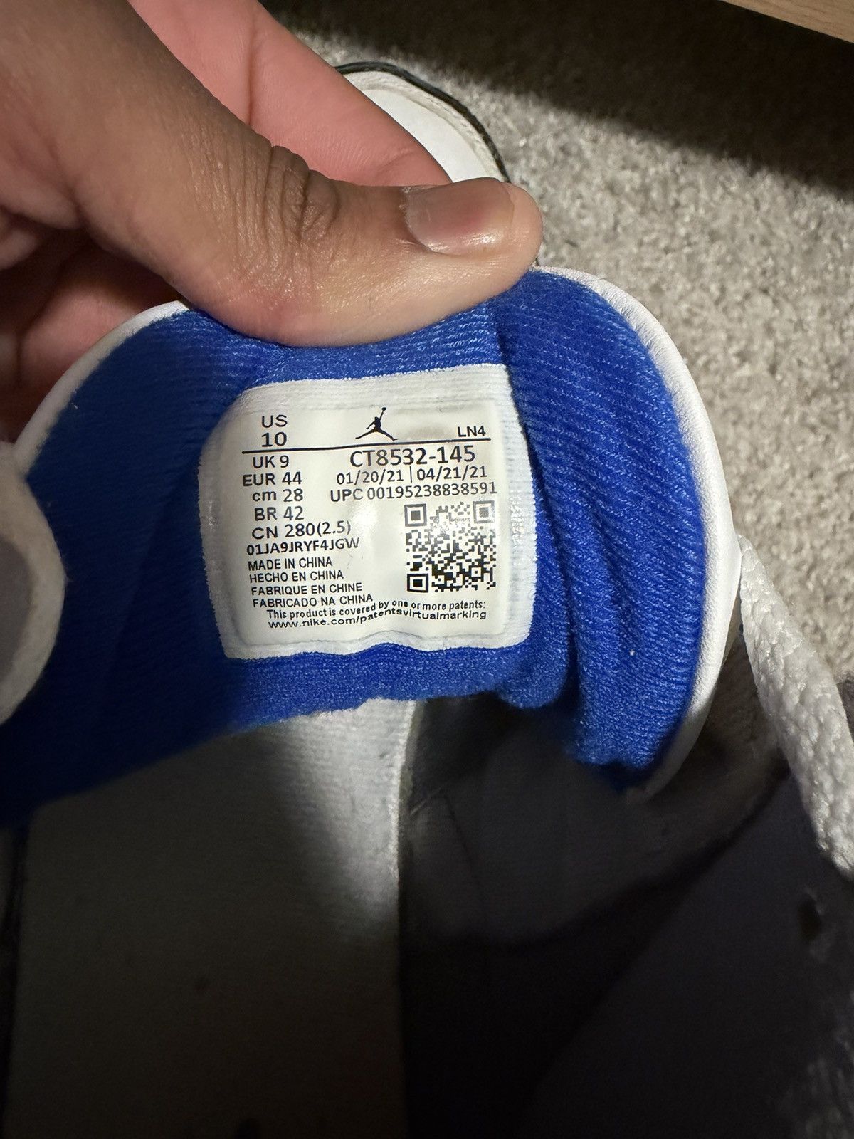 Jordan Brand Jordan 3 “Racer Blue” Size US 10 / EU 43 - 6 Thumbnail
