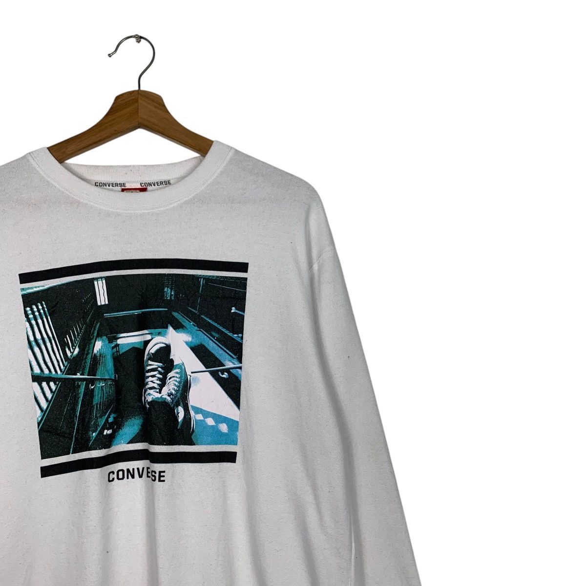 Converse CONVERSE Graphics Printed Crewneck Sweatshirt #1877-C82 Size US L / EU 52-54 / 3 - 4 Thumbnail